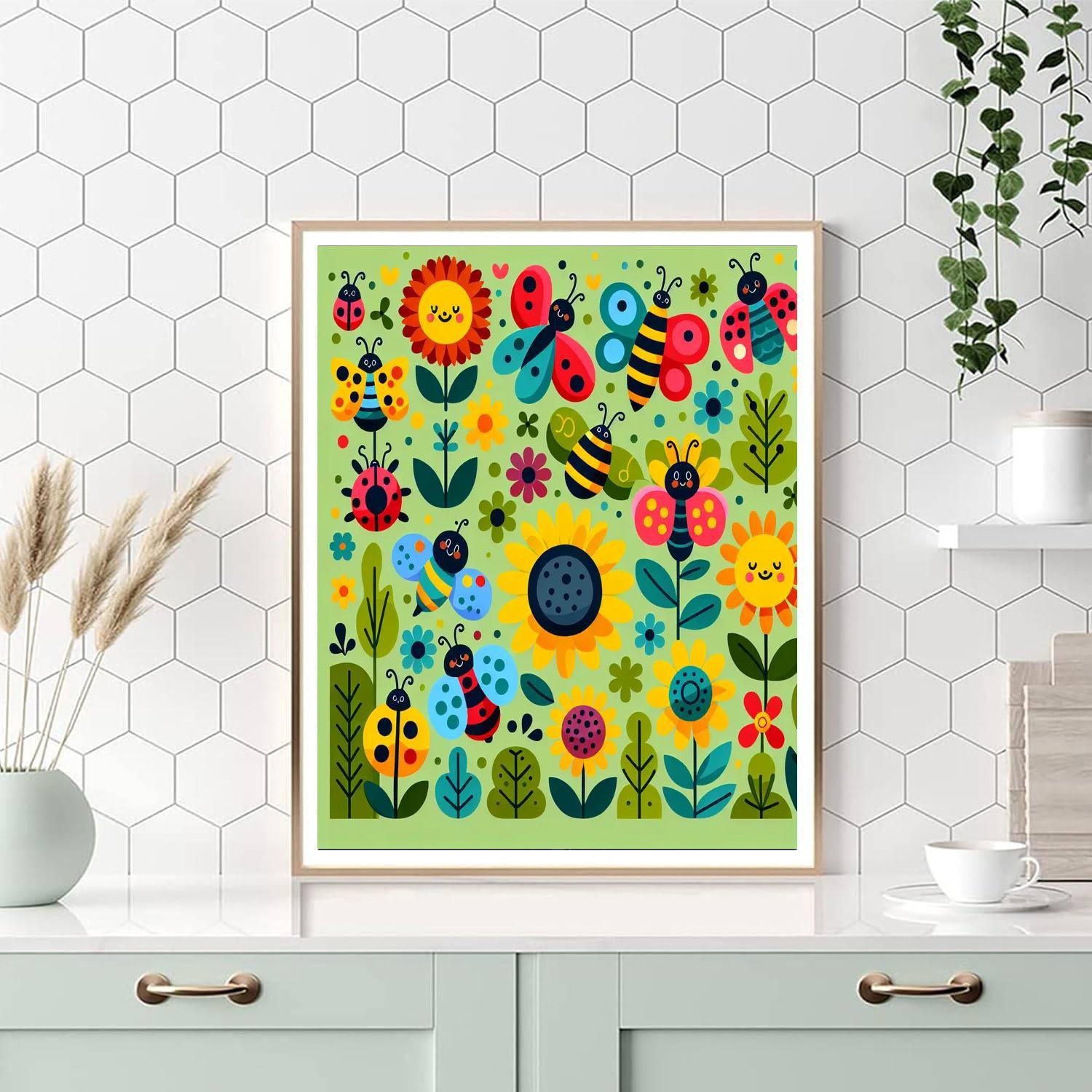 Joyful Insect Adventures Numbered Painting Kits