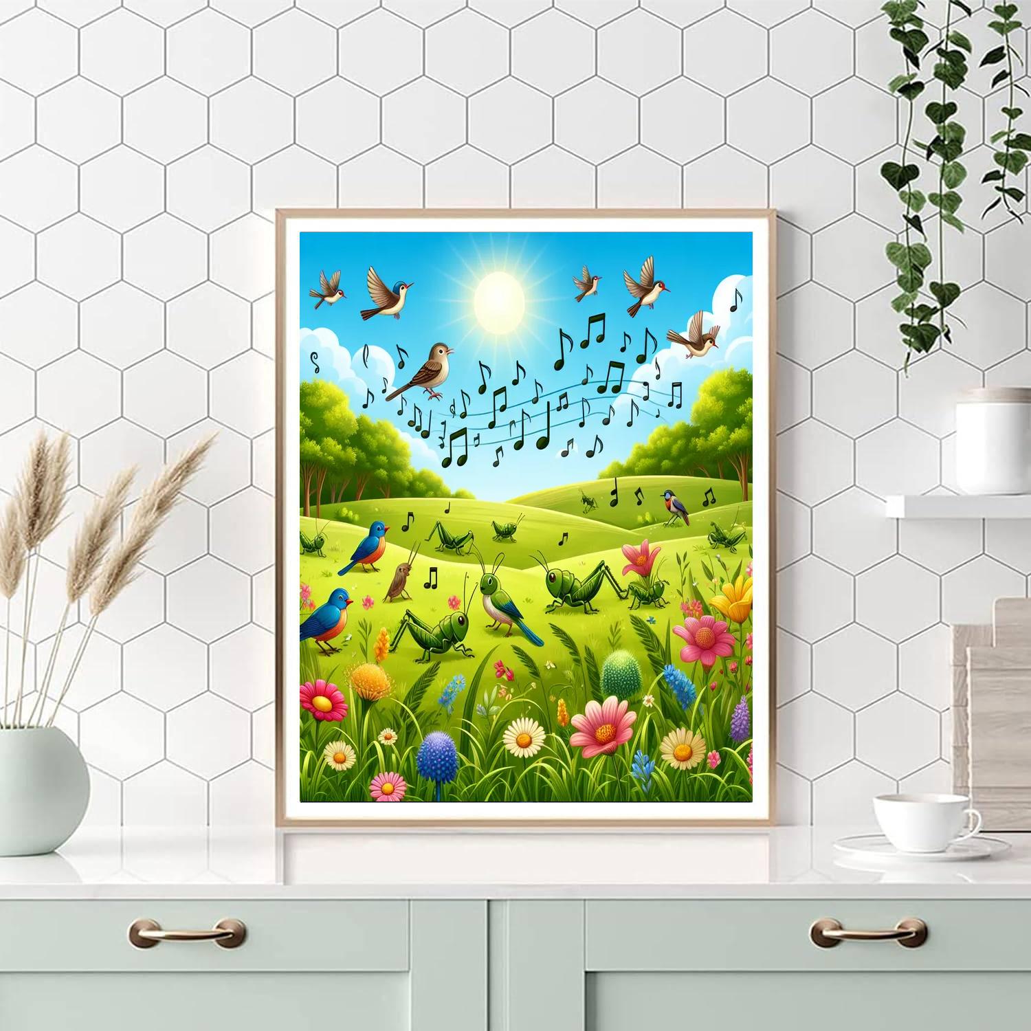Musical Meadow Symphony Number Painting