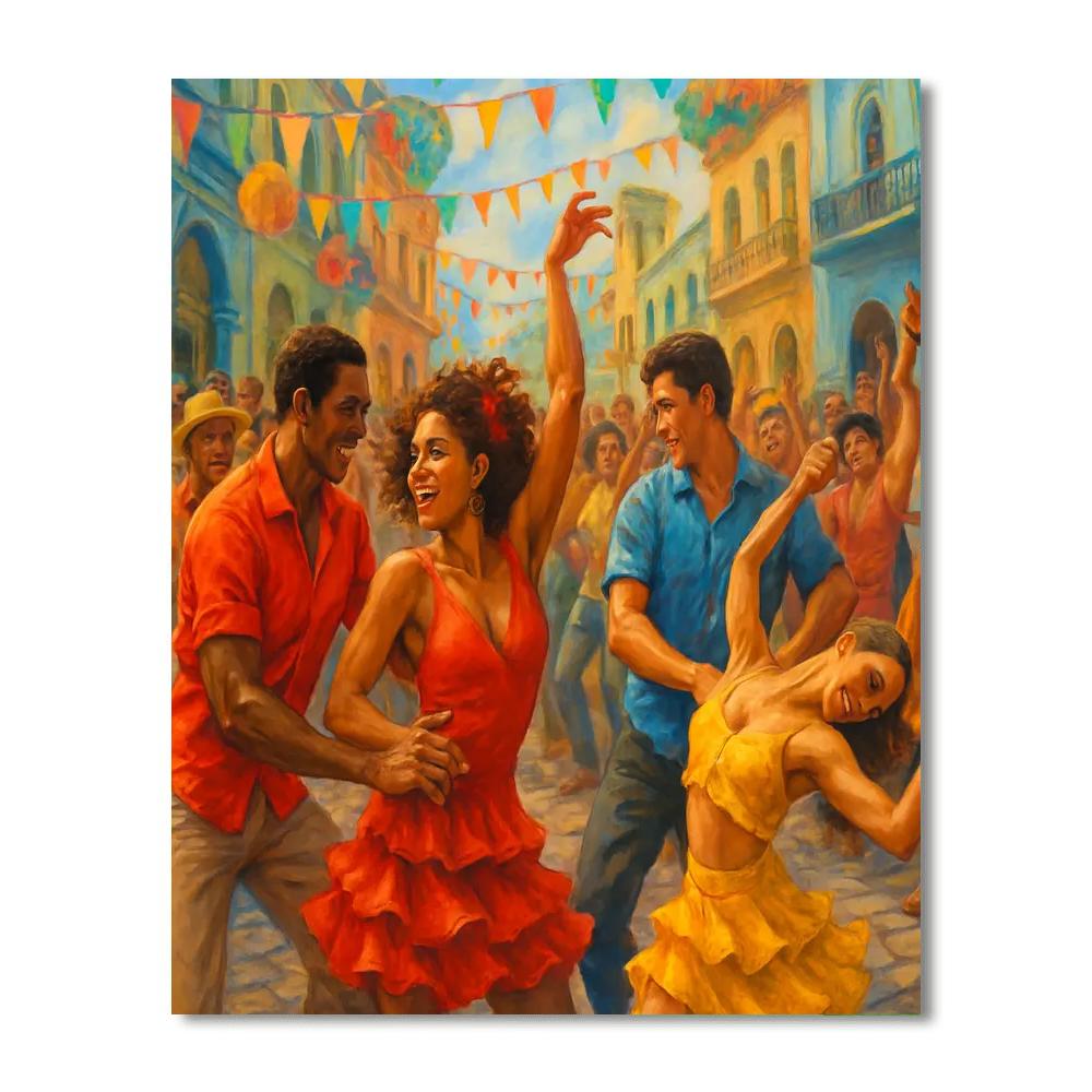 Festival Internacional De La Salsa - Cuba Paint By Numbers
