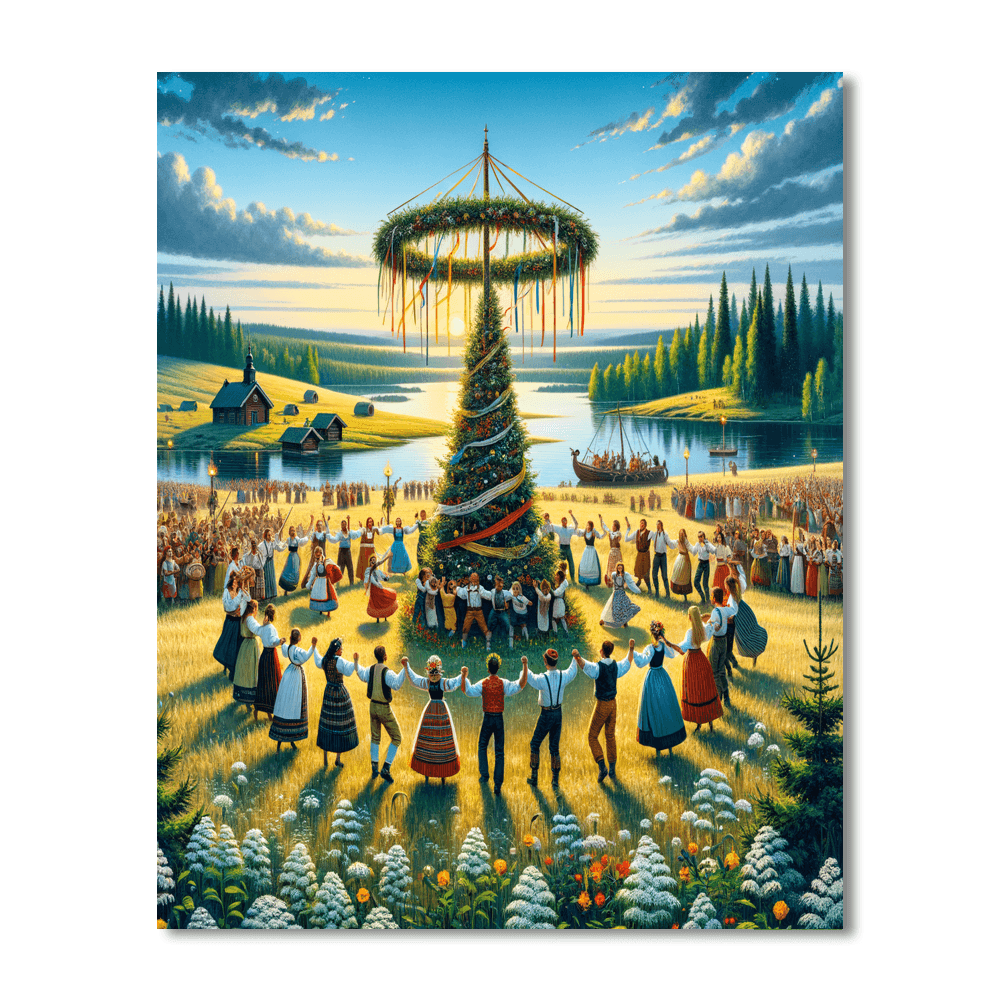 Midsummer Festival - Finland Paint By Number
