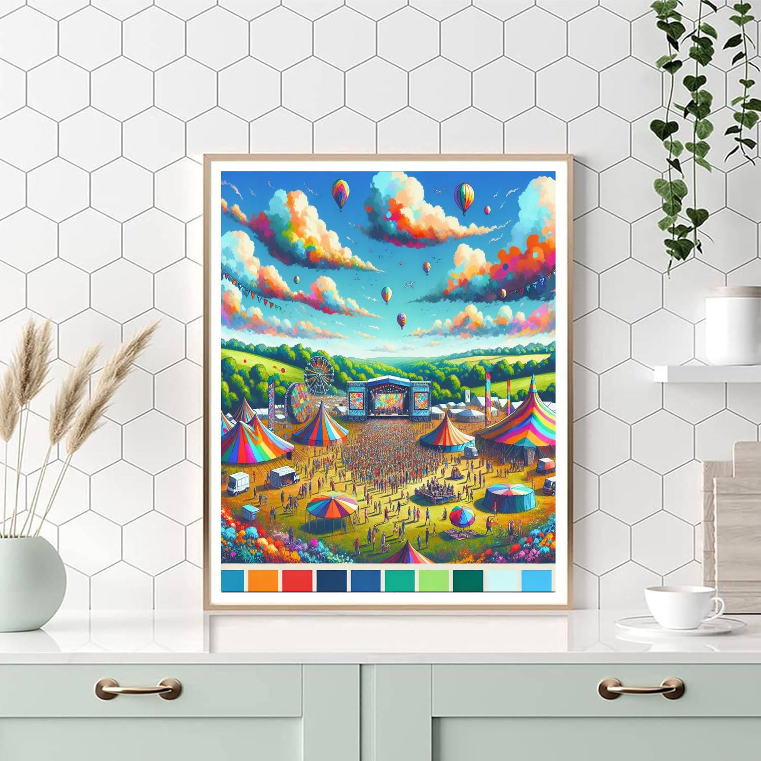 Bonnaroo Music & Arts Festival - Tennessee, Usa Numbered Painting Kits