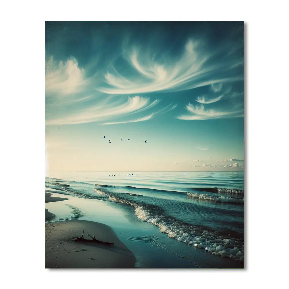 Seaside Tranquil Moment Paint By Numbers Art
