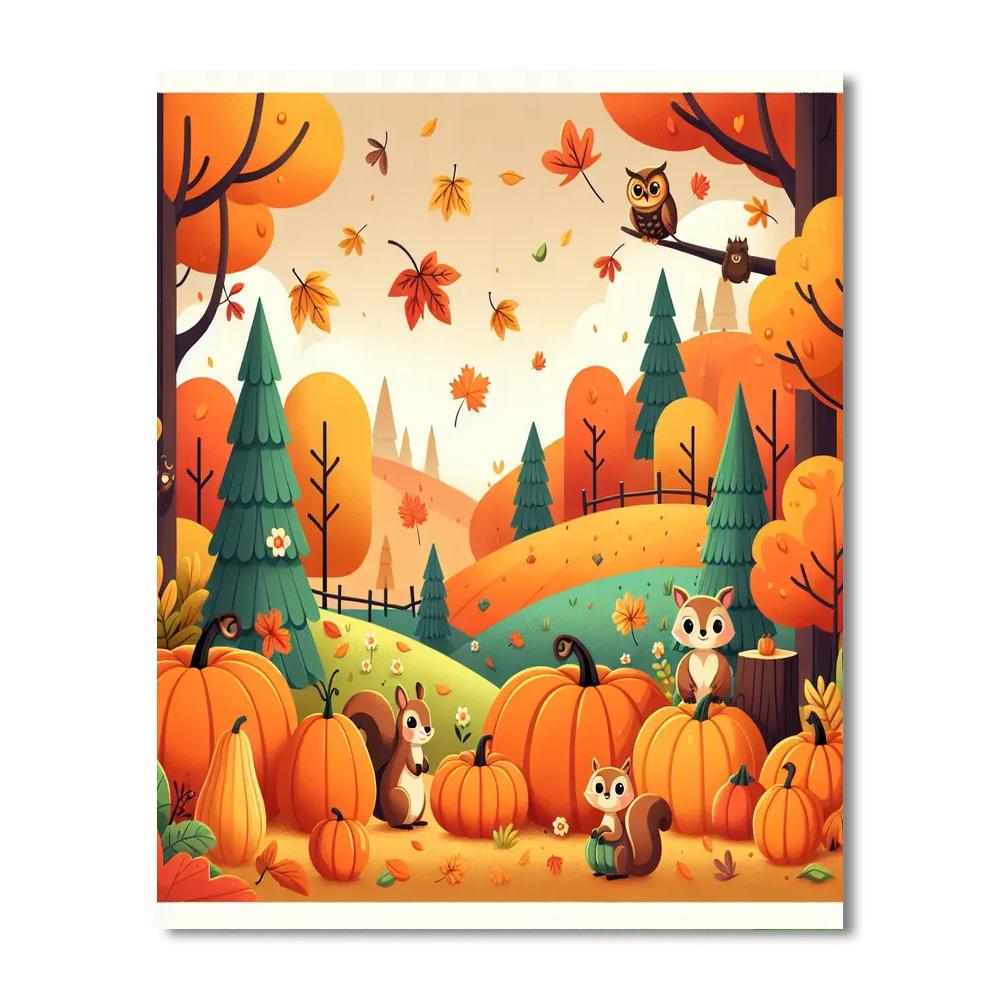 Enchanting Autumn Festival Paint By Color