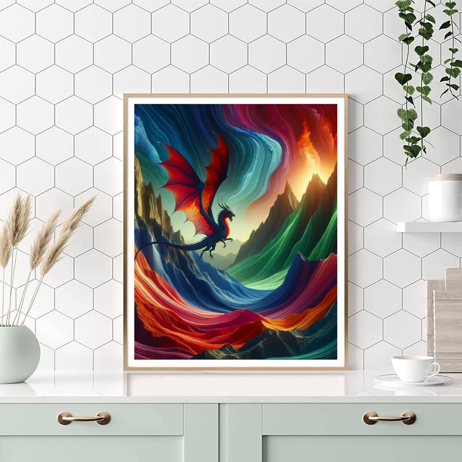 Mystic Dragon Realm Paint By Number