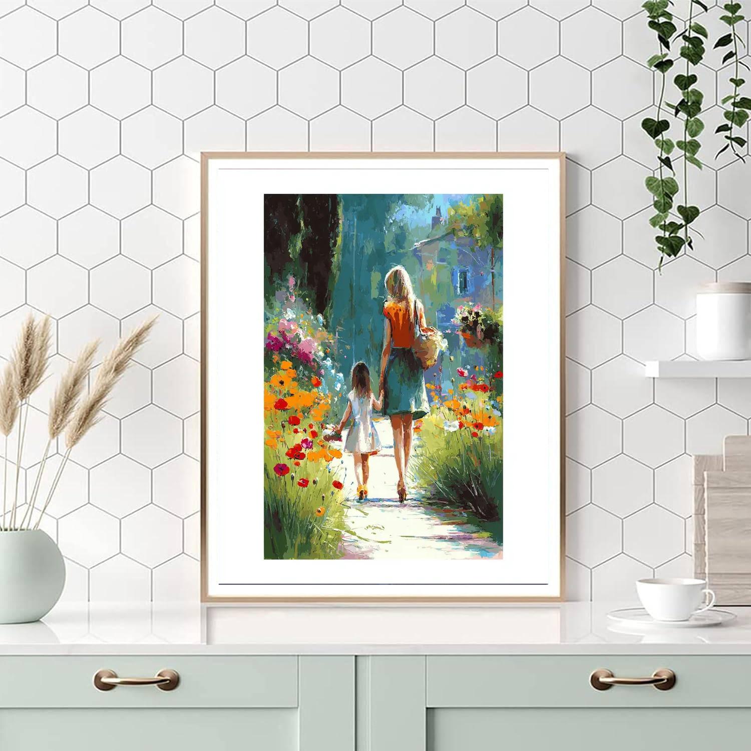 A Walk In The Garden Paint By Number