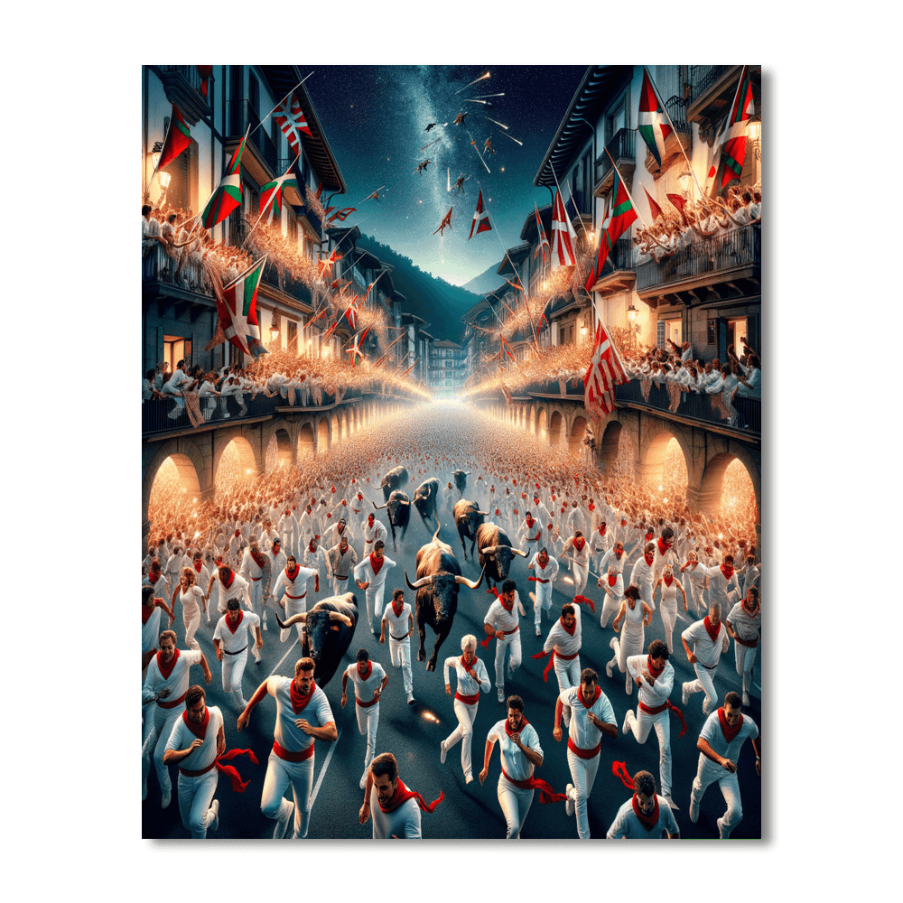 Fêtes De Bayonne - France Paint By Color