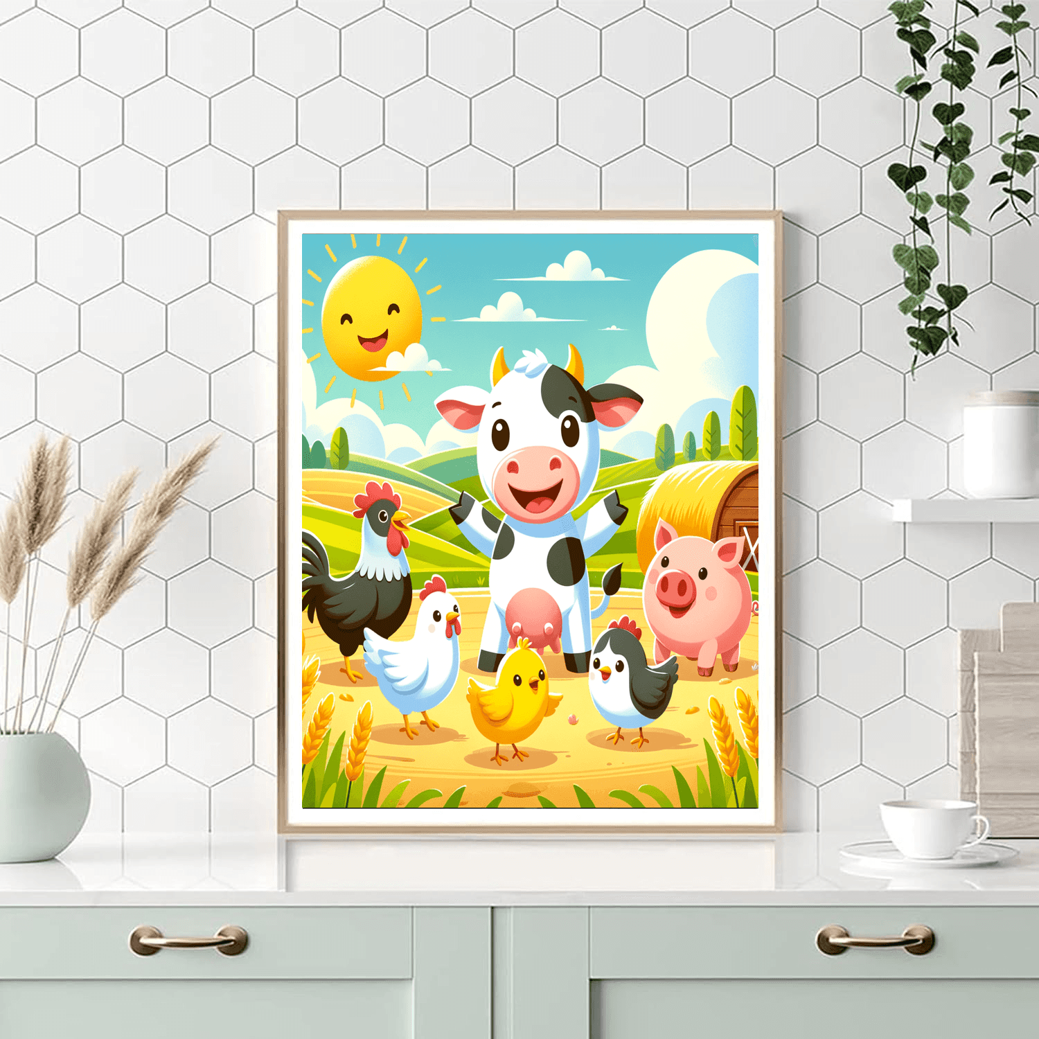 Cheerful Farmyard Paint By Numbers Kits