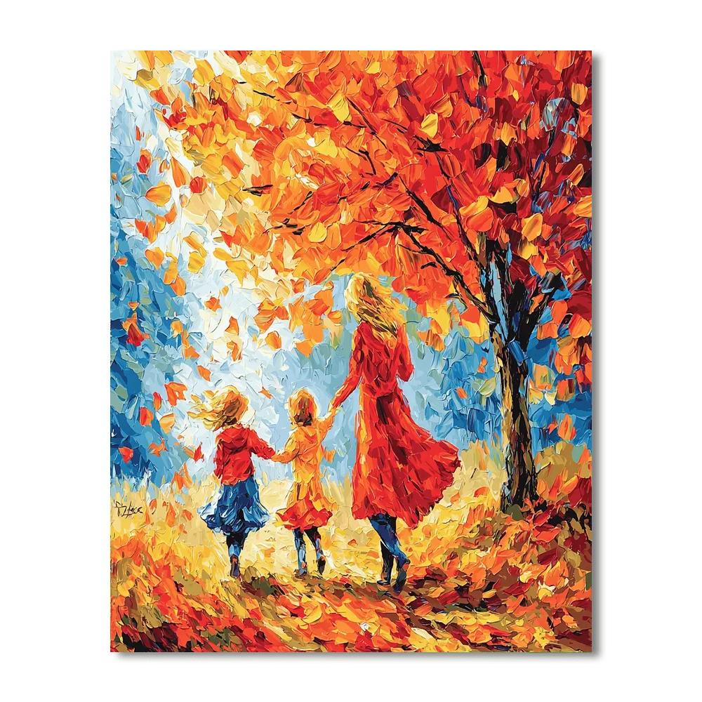 A Walk Through Autumn Leaves Paint By Number