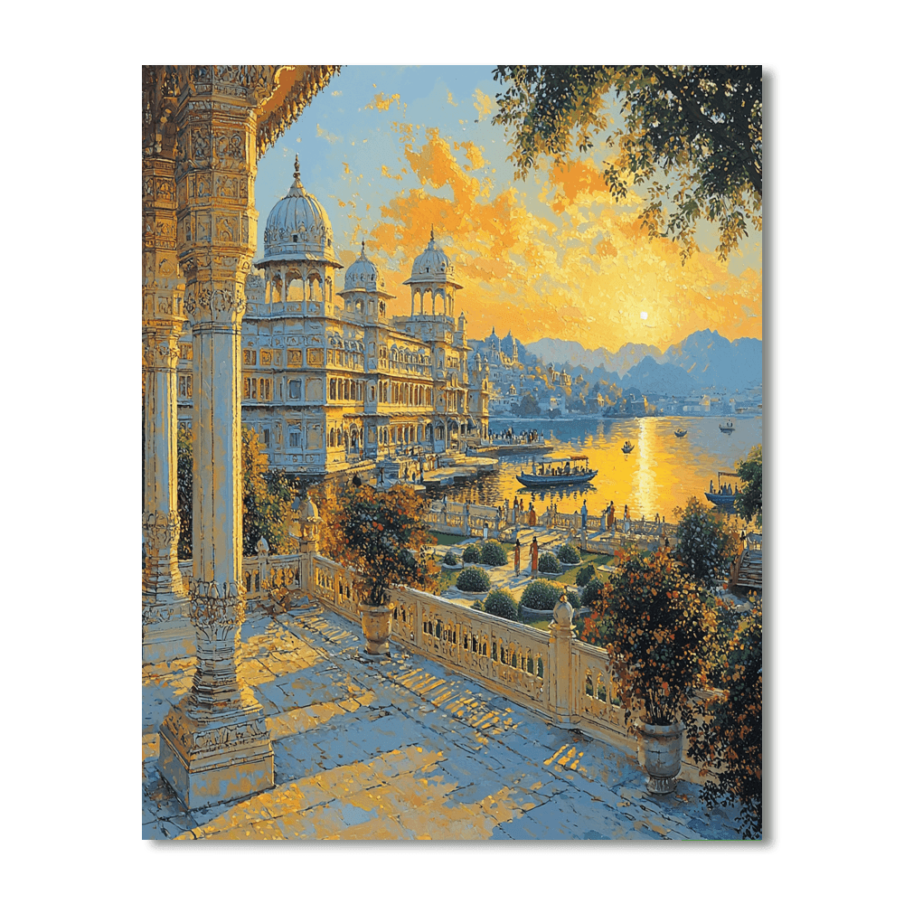 Udaipur's City Palace Numbered Painting Kits