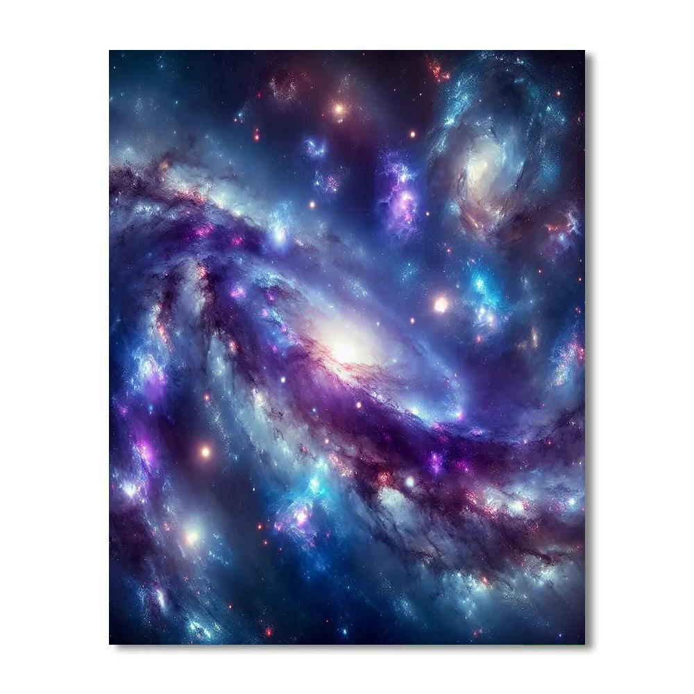 Cosmic Celestial Ballet Painting By Numbers Kit