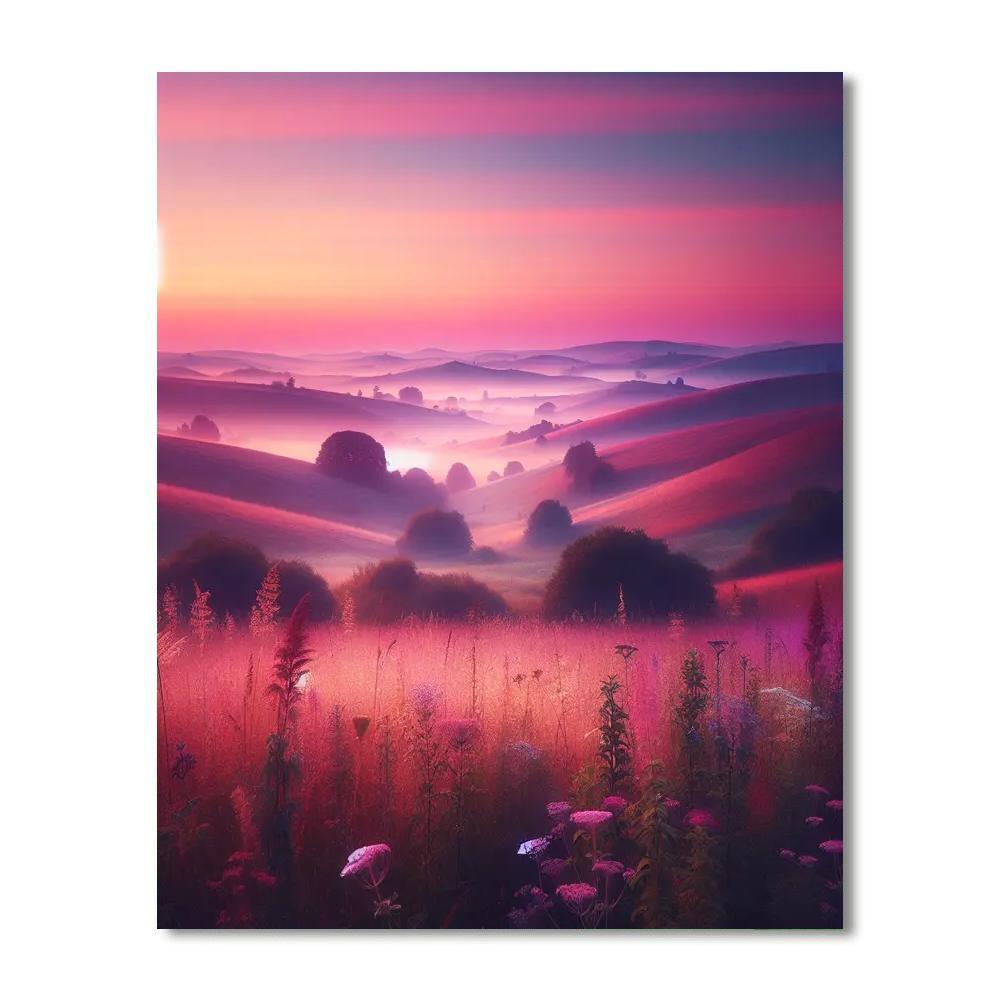 Pastel Countryside Morning Paint By Numbers Kits