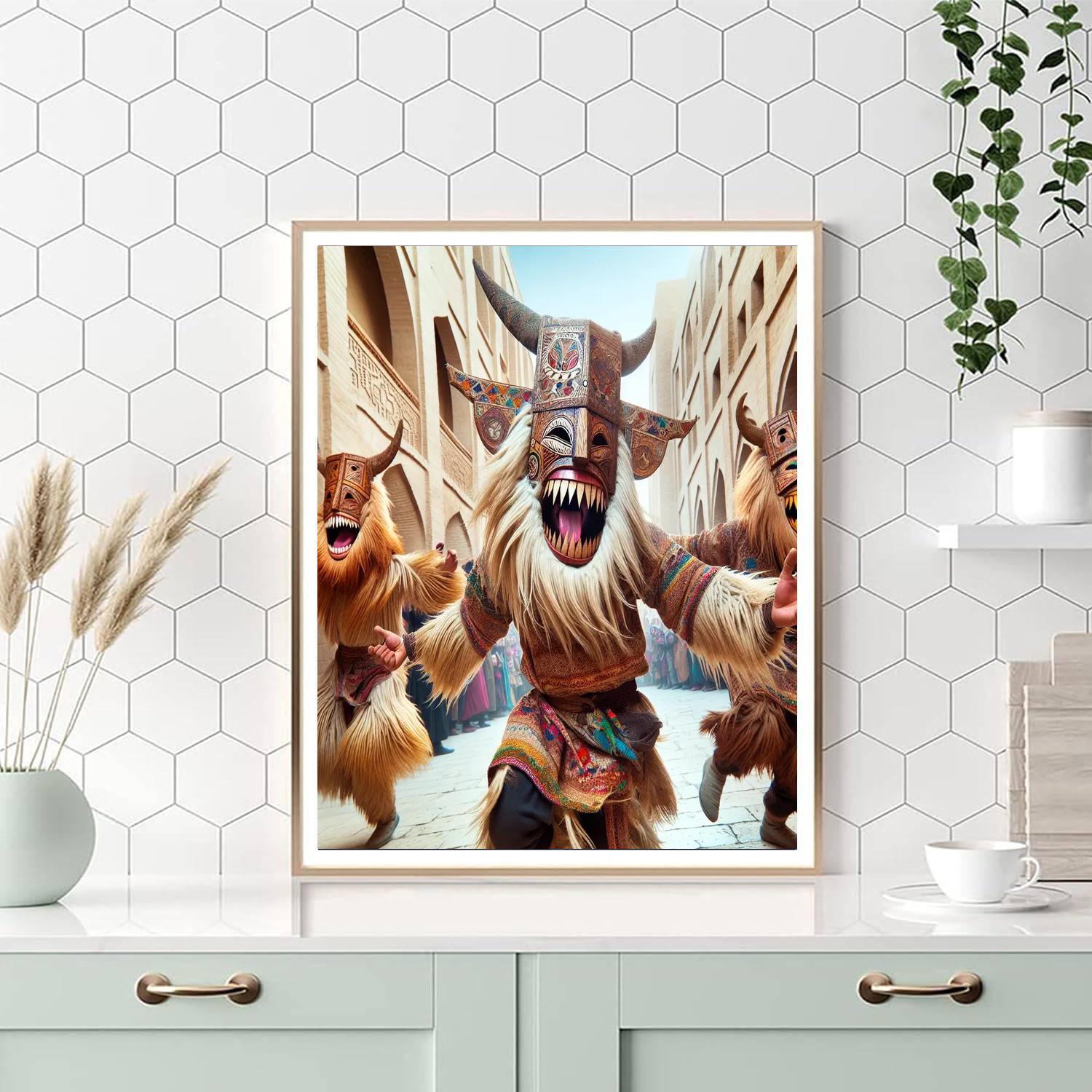 Busó Festivities - Mohács, Hungary Paint By Color