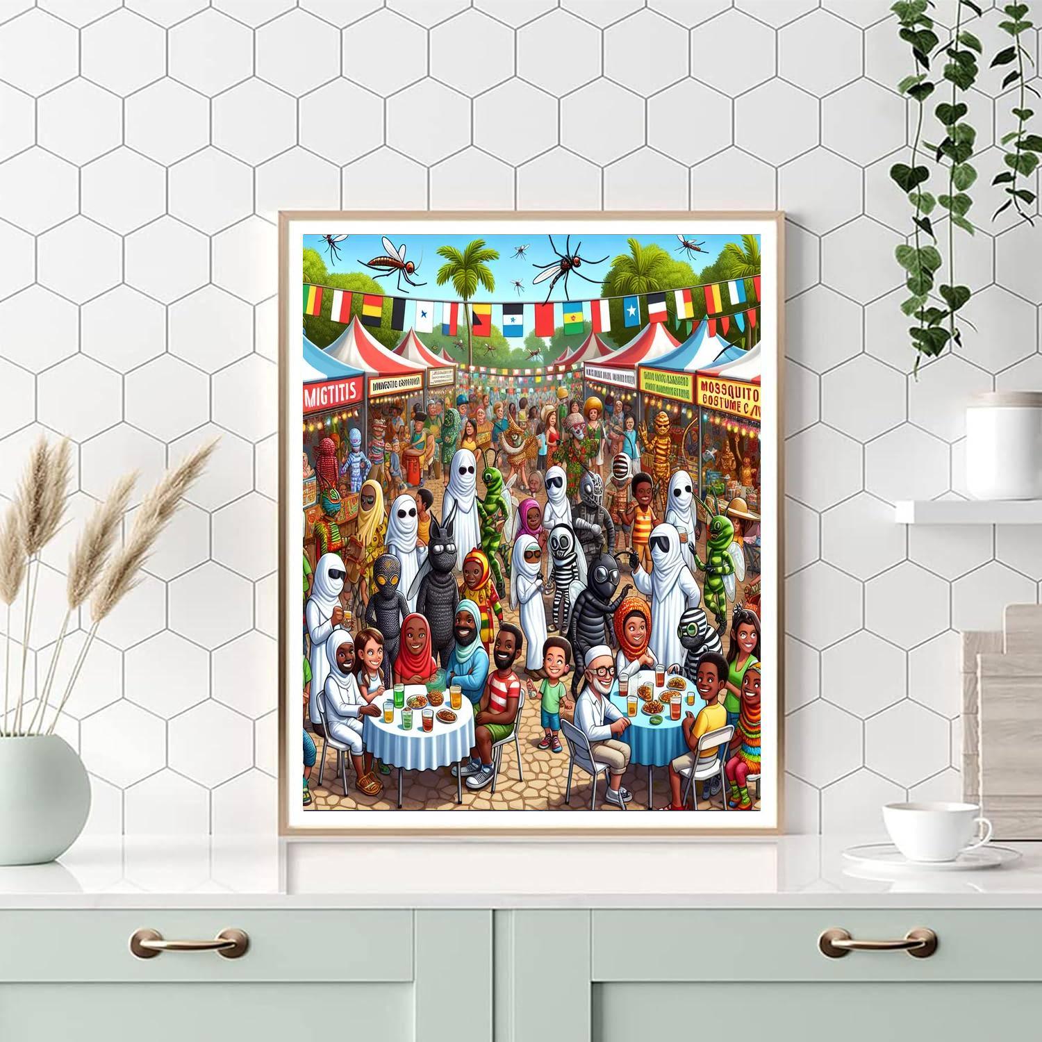 The Great Texas Mosquito Festival - Usa Numbered Painting Kits