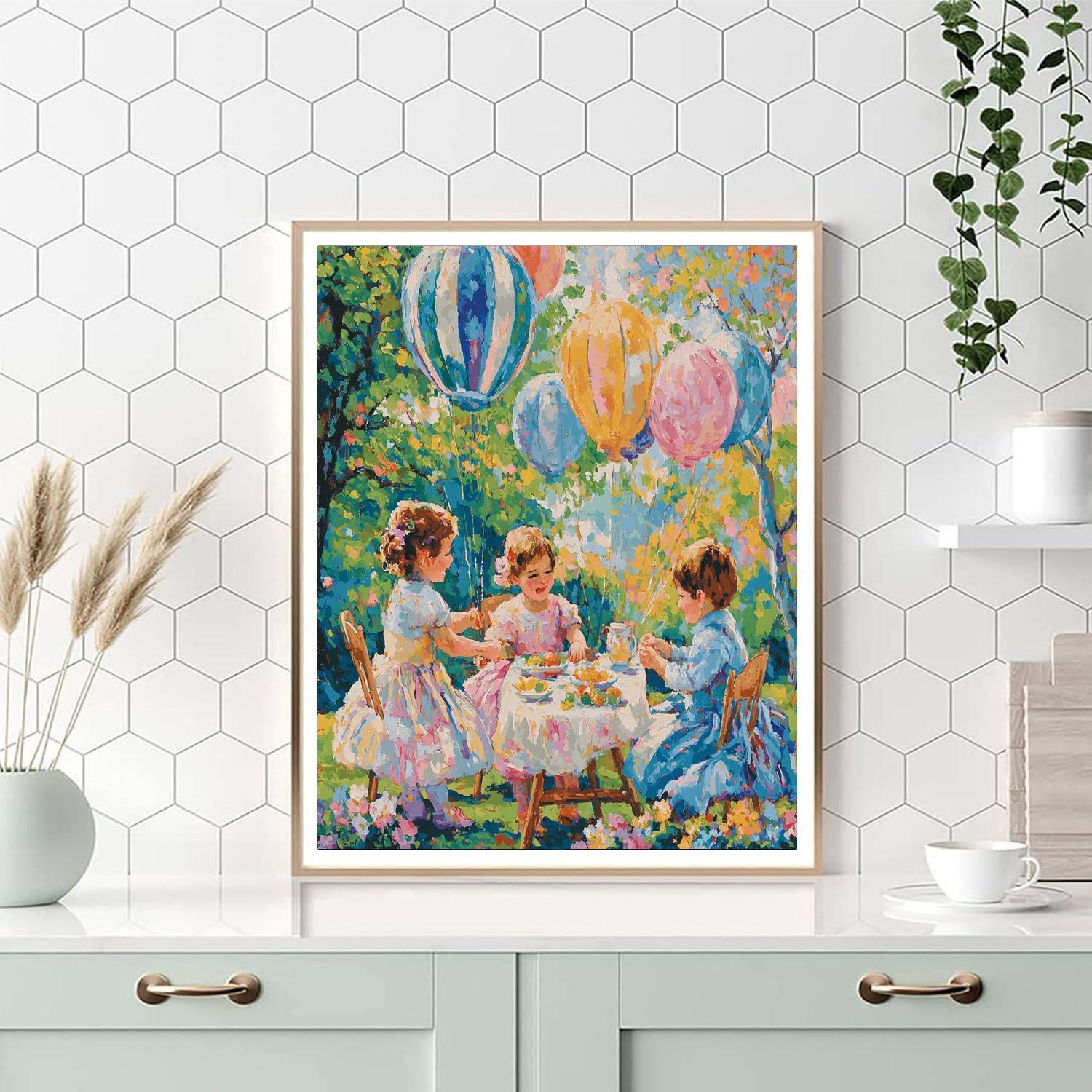 Mary Cassatt Inspired Children's Joy  Paint By Numbers Kits