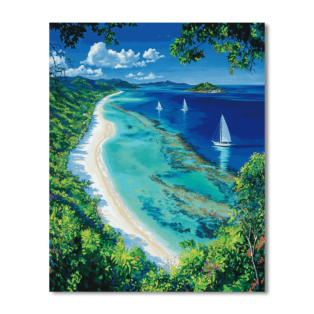 Whitsunday Islands - Australia Paint By Numbers Kits