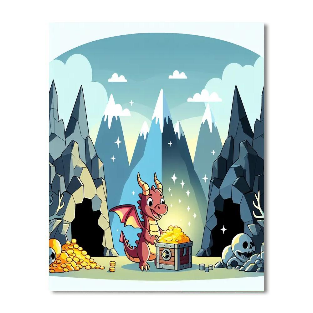 Dragon's Secret Lair Numbered Painting Kits