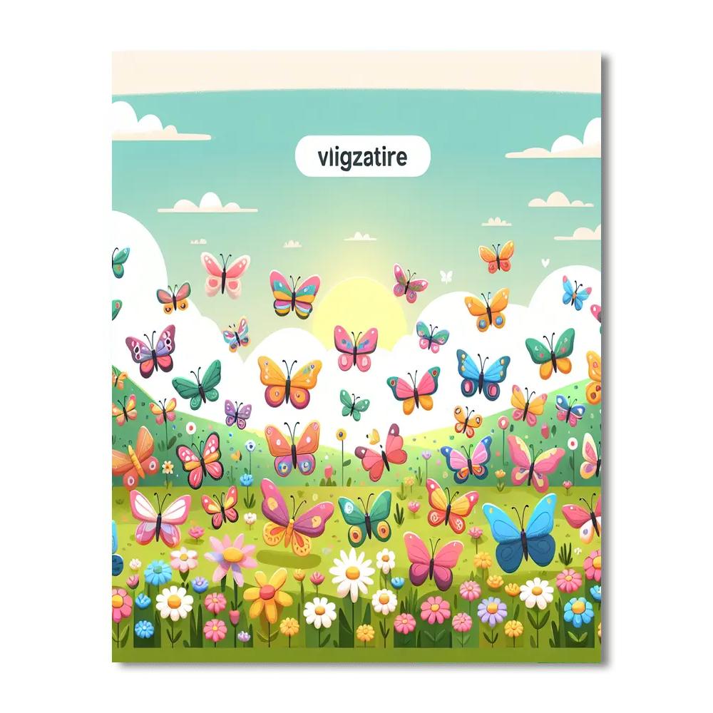Butterfly Dreamscape Painting By Numbers Kit