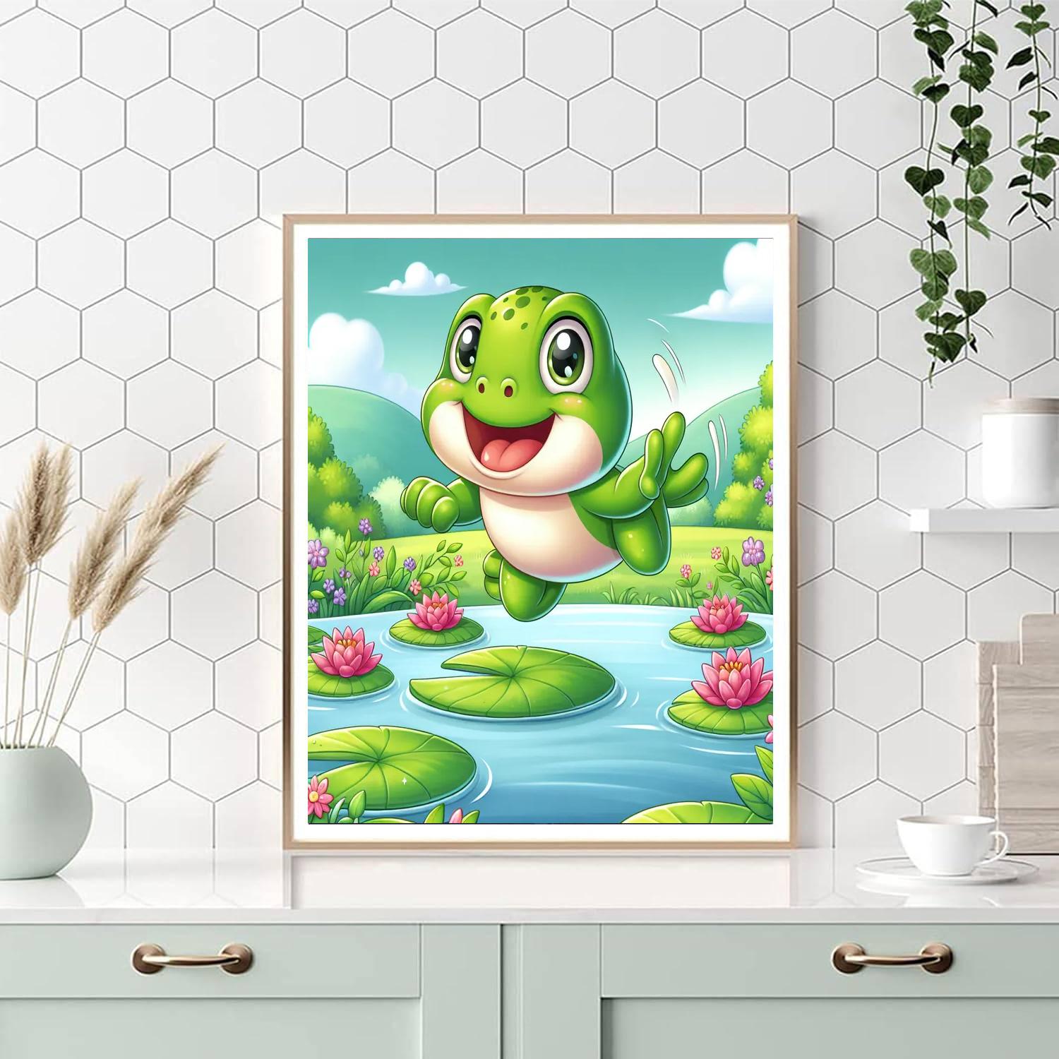 Bouncy Little Frog Painting By Numbers Kit