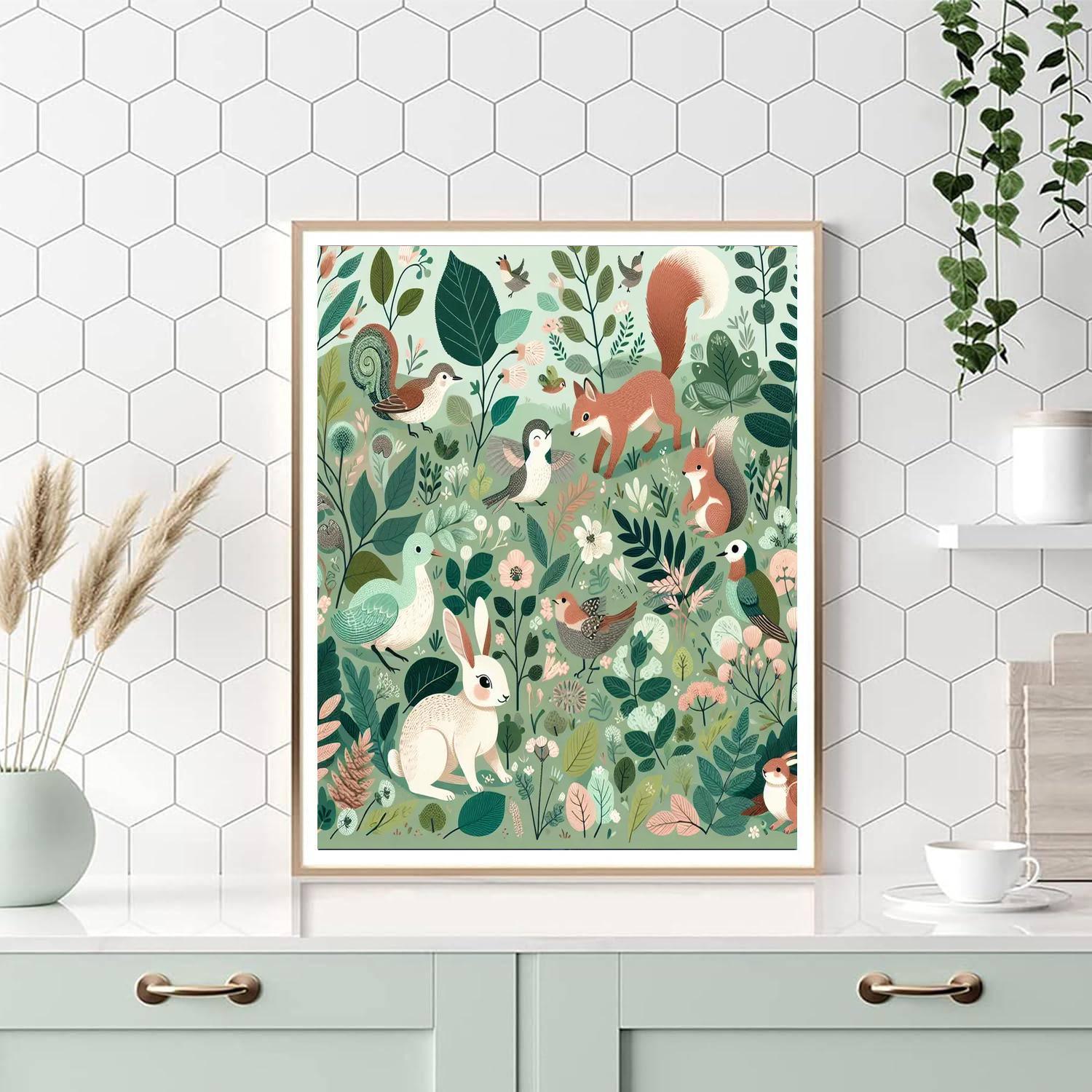 Woodland Companions Painting Number Kit