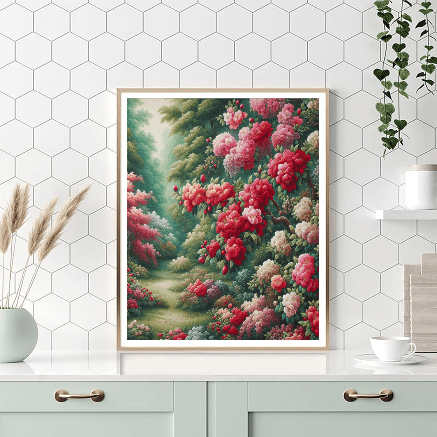Enchanted Garden Tapestry Paint By Color
