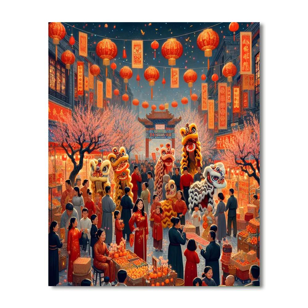 Tet Nguyen Dan (tet) - Vietnam Number Painting