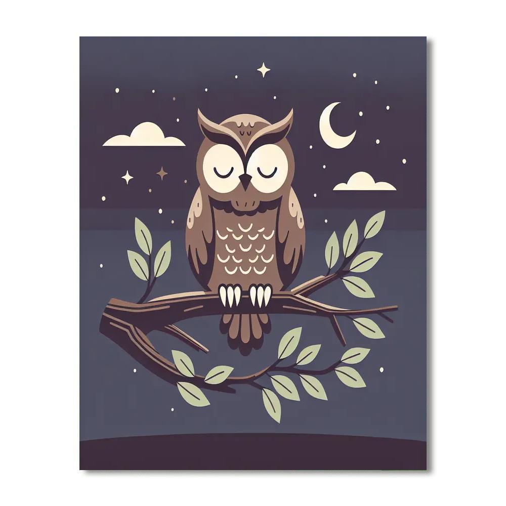 Mystic Owls Paint By Numbers Art