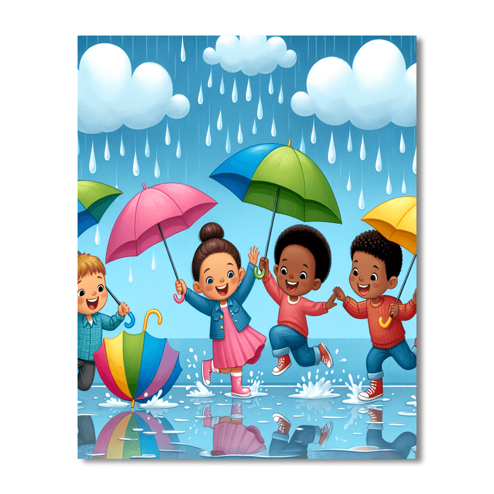 Rainy Day Adventures Paint By Color