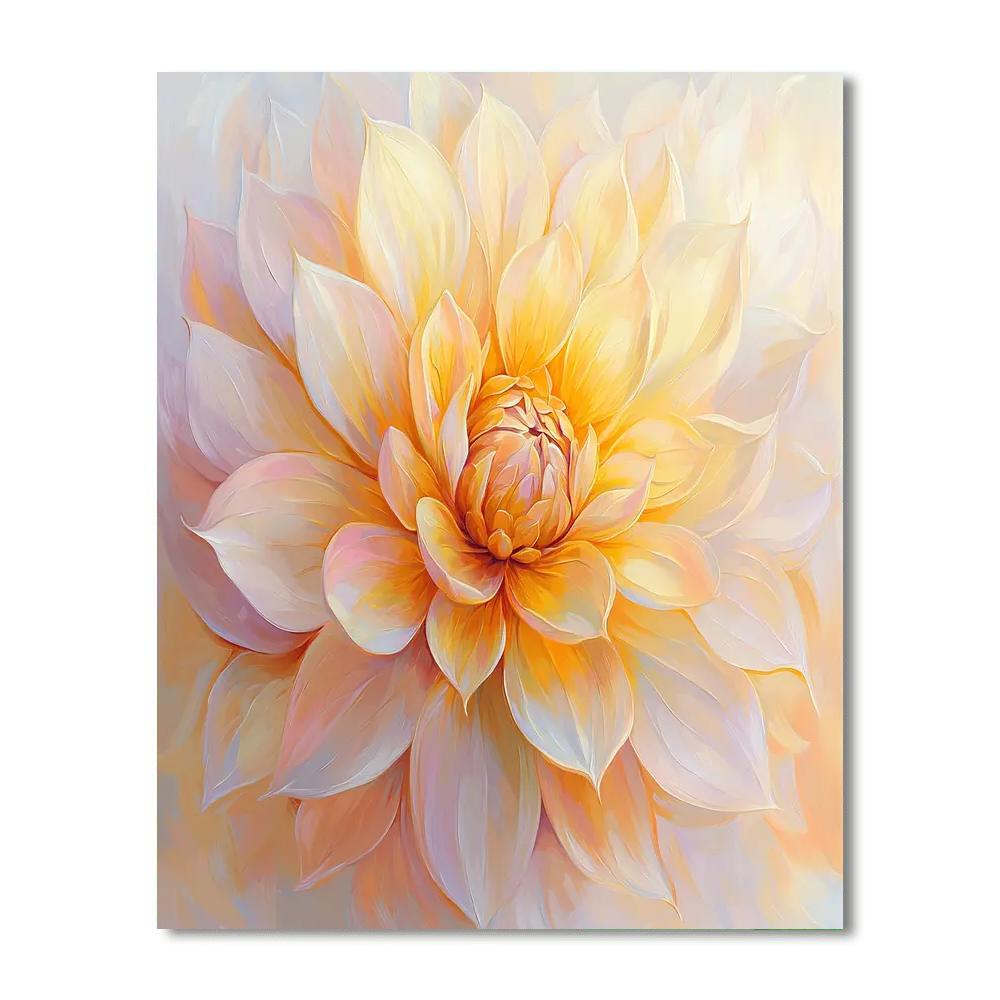 Leonardo Da Vinci Inspired Sunlit Bloom  Paint By Number