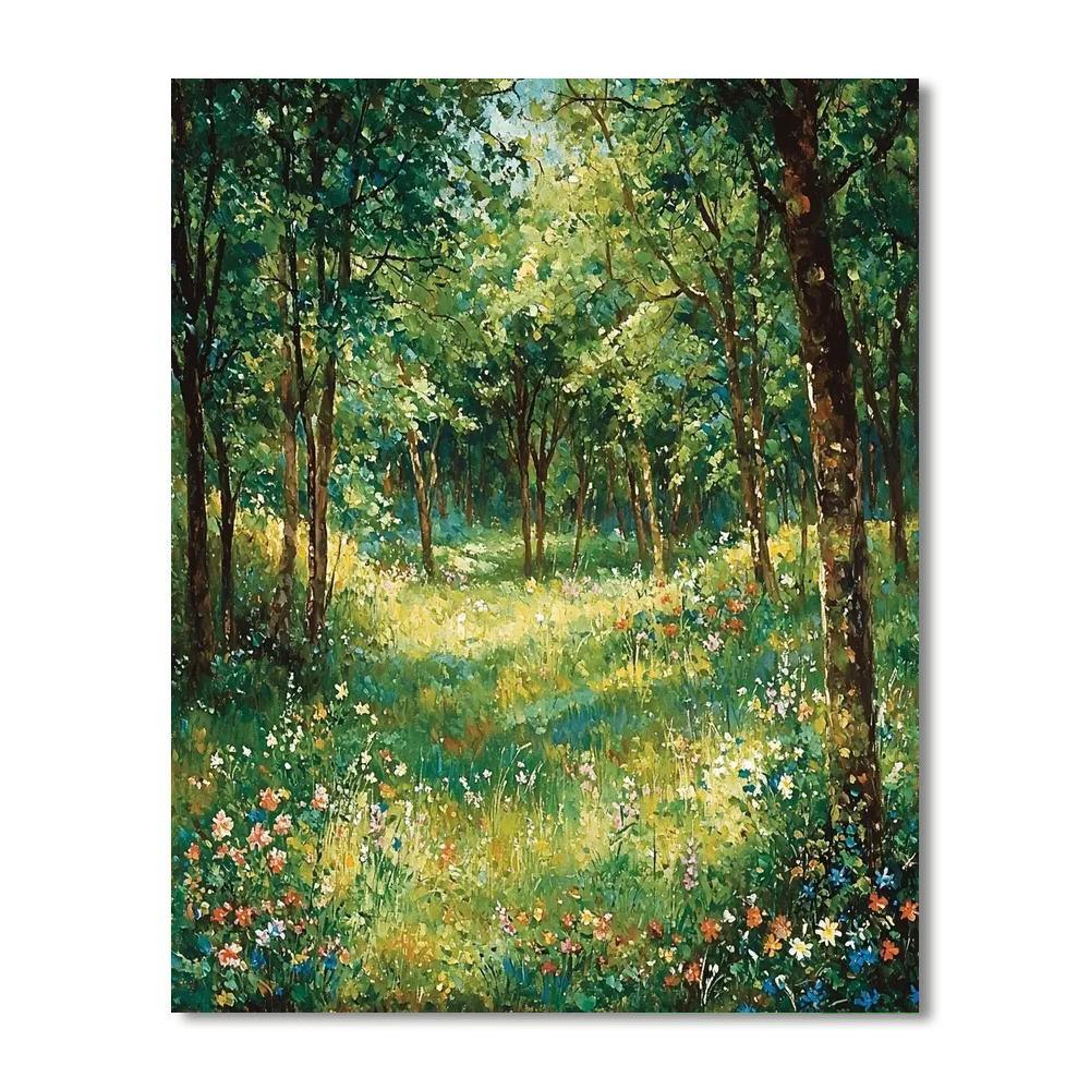 Claude Monet Inspired Whimsical Forest Dream  Painting By Numbers Kit
