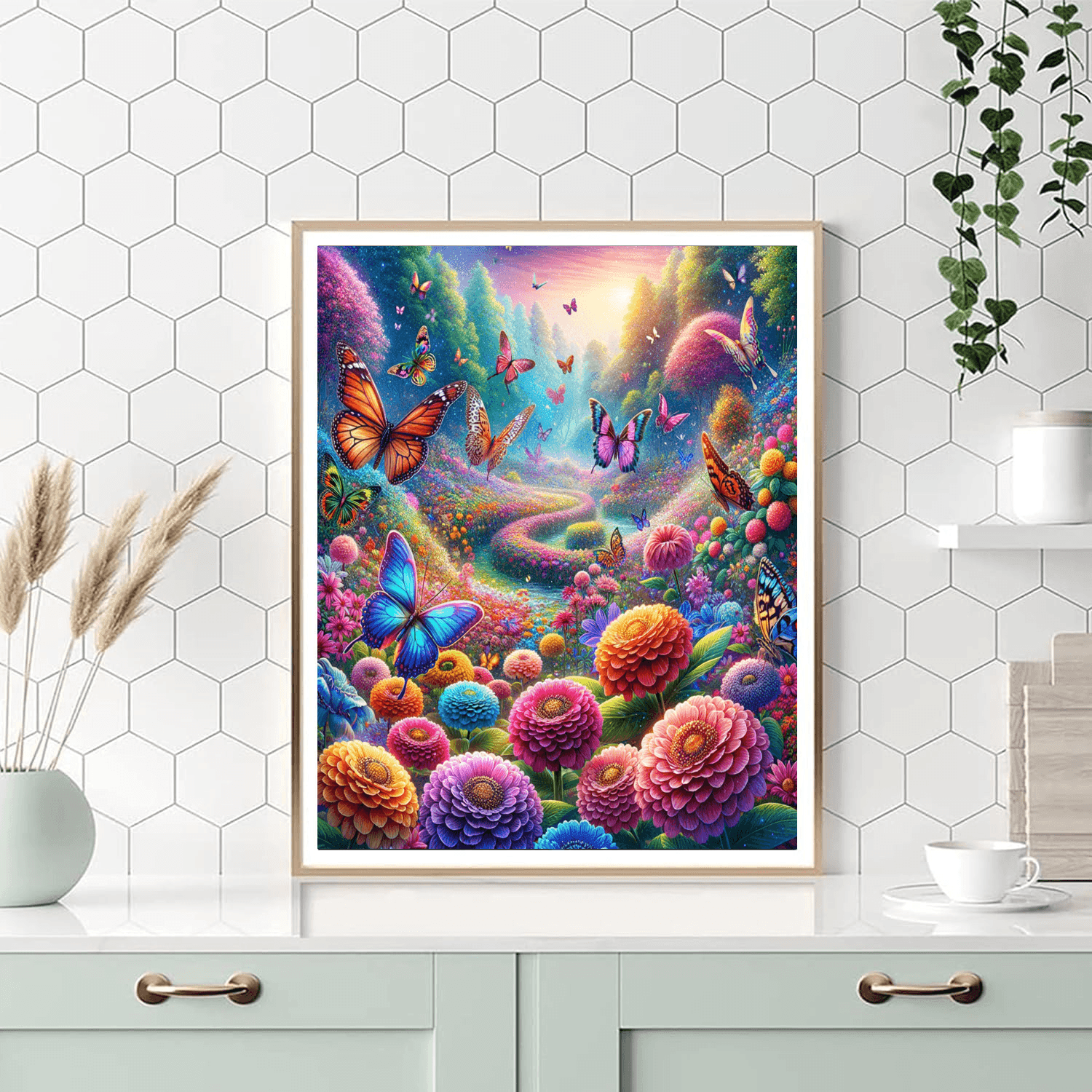 Exotic Butterfly Garden Paint By Number