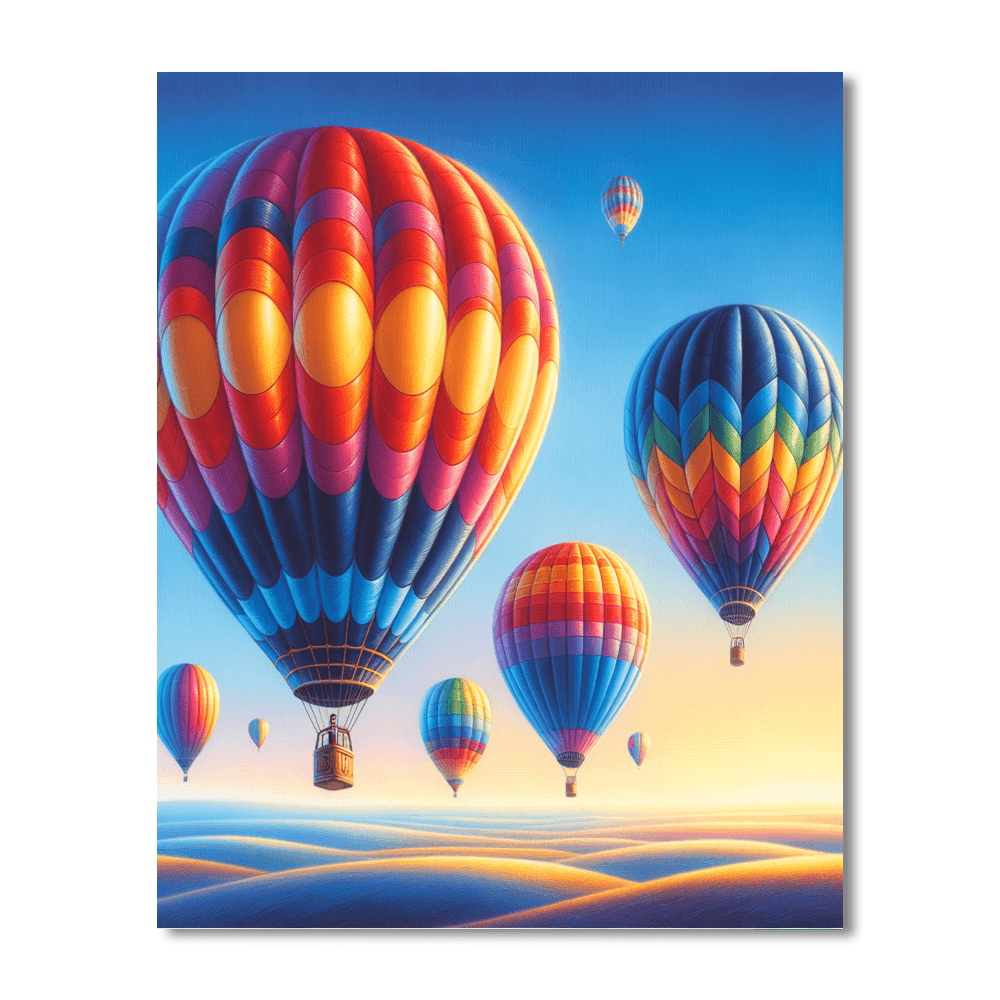 Fantastic Balloon Adventure Paint By Color