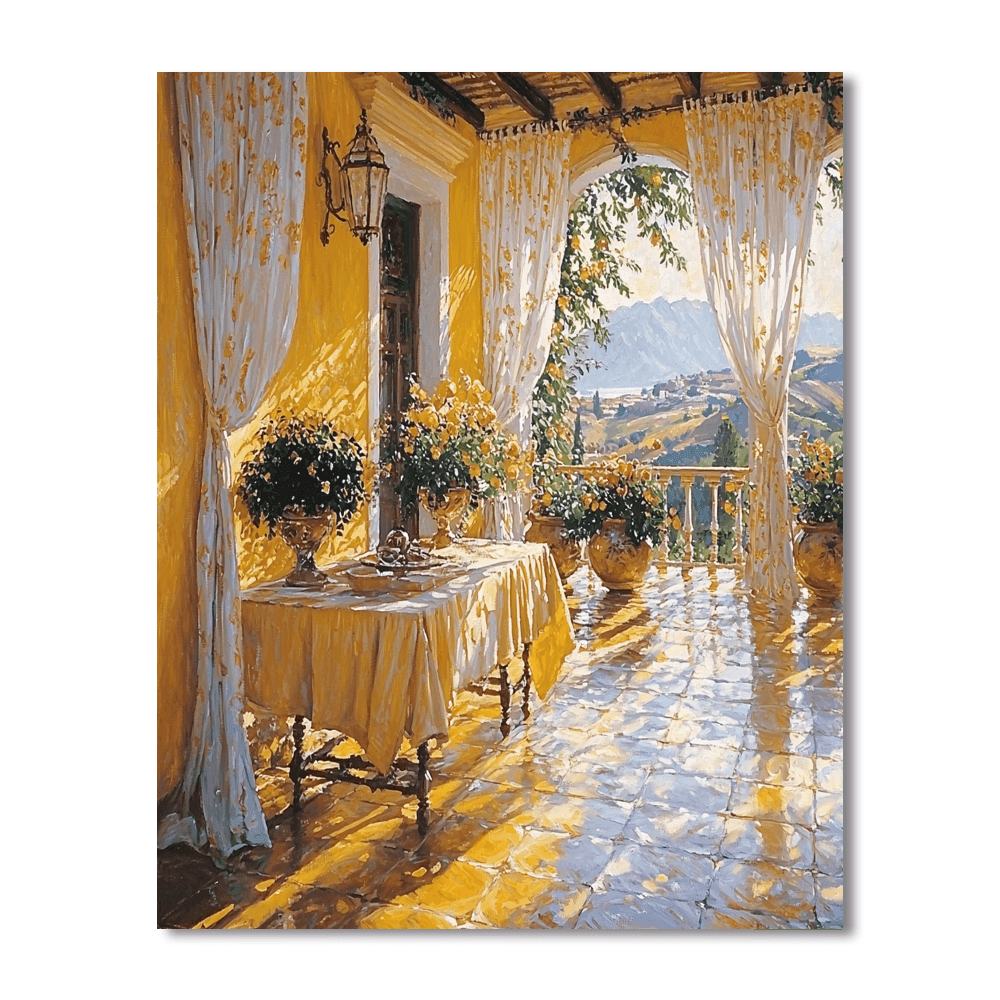 Joaquín Sorolla Inspired Solar Serenity  DIY Paint By Numbers