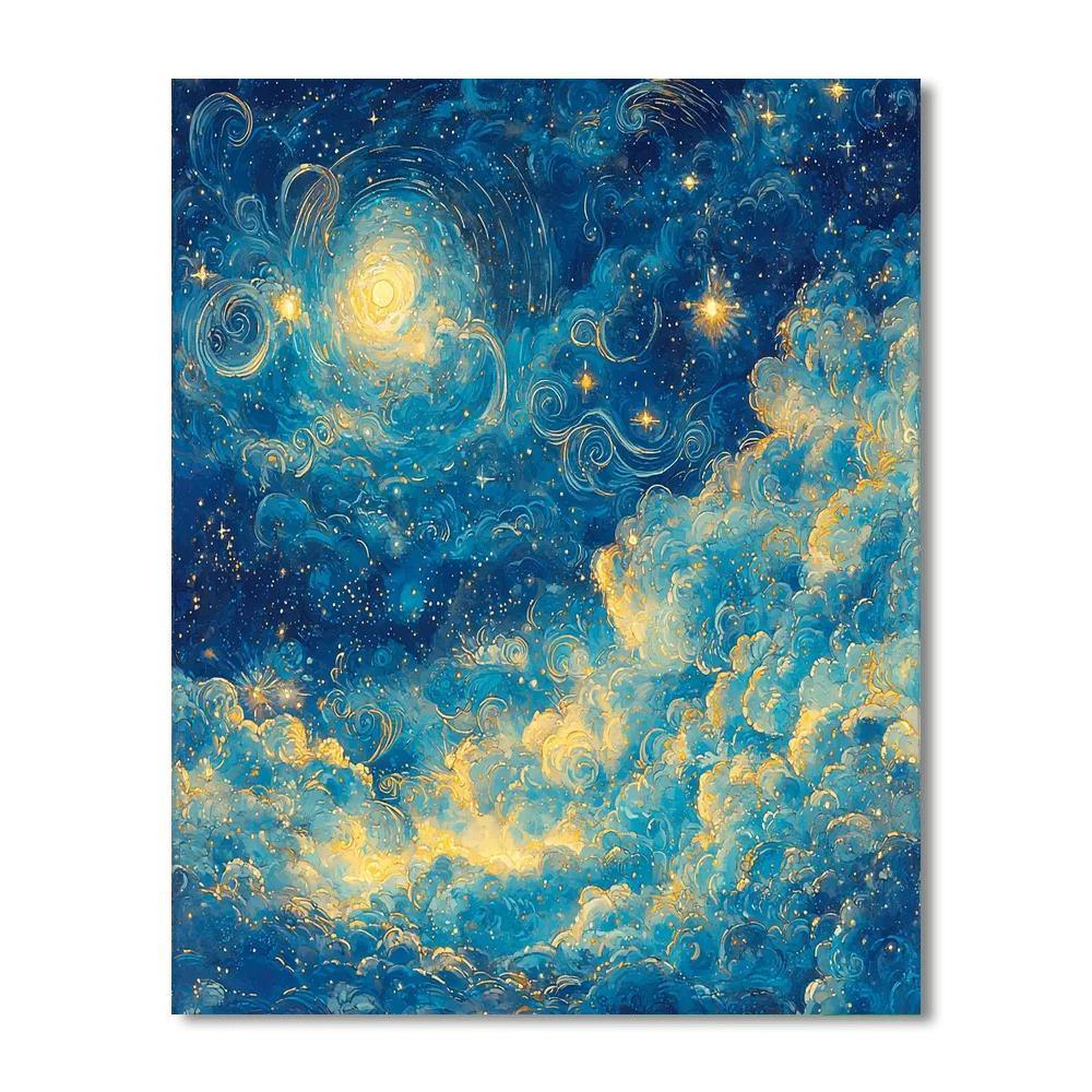 Alphonse Mucha Inspired Mystic Night  Paint By Numbers Kits