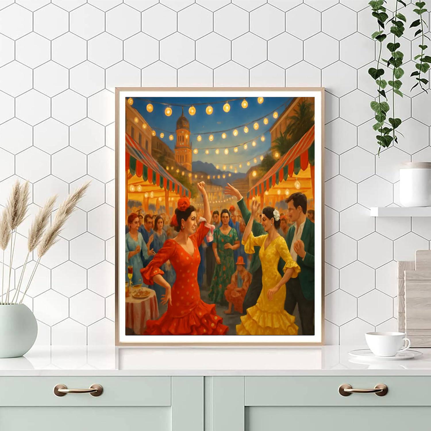 La Feria De Málaga - Spain Paint By Numbers Art