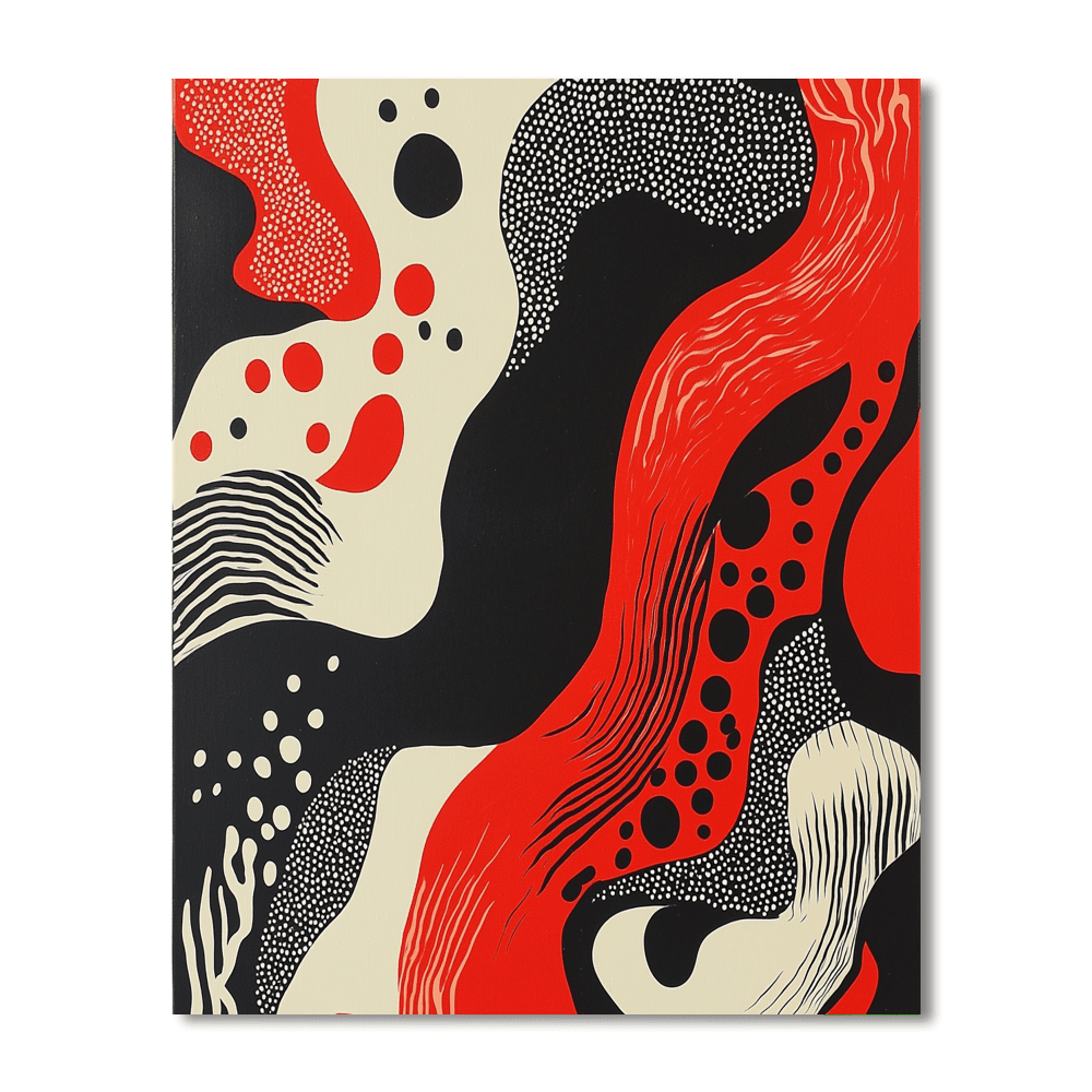 Yayoi Kusama Inspired Patterns Of The Universe  Paint By Numbers