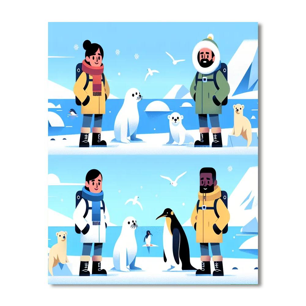 Arctic Wonderland Expedition DIY Paint By Numbers