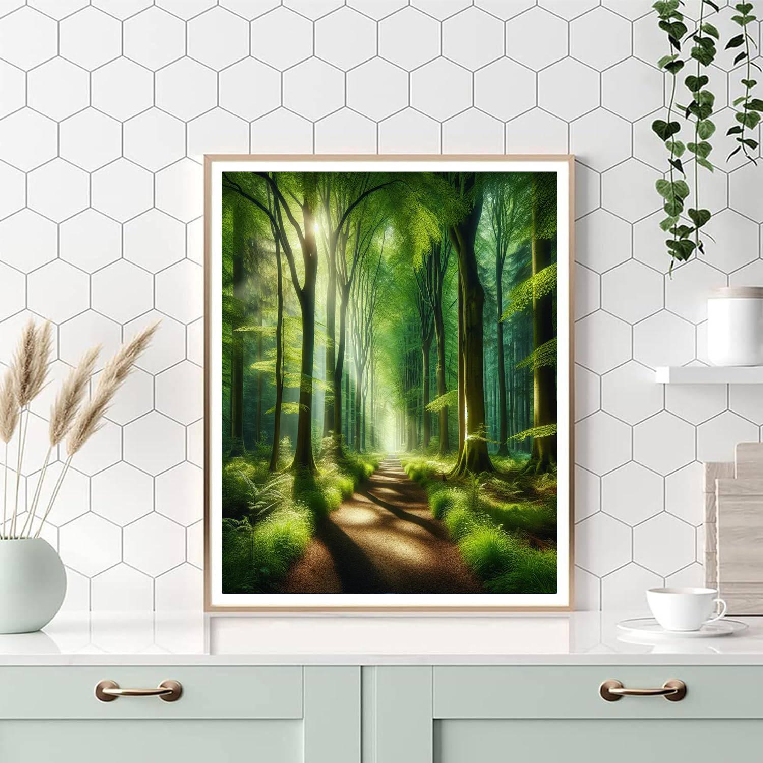 Calm Forest Path Numbered Painting Kits