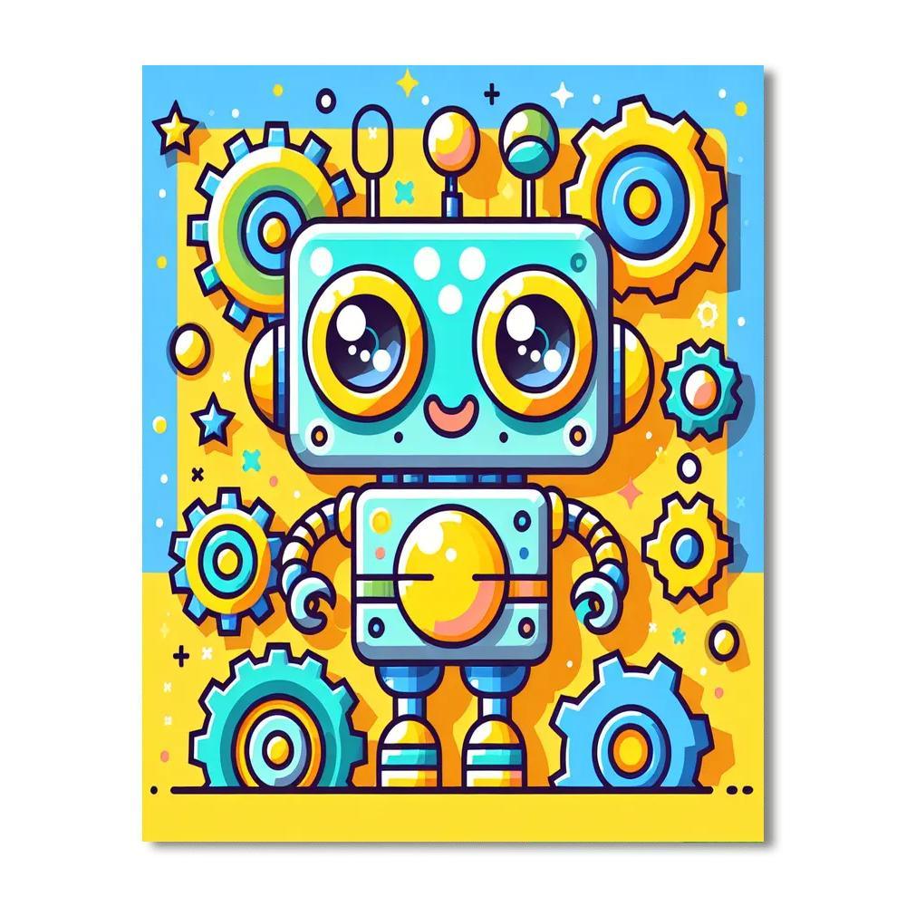 Space Robot Challenge Painting By Numbers Kit