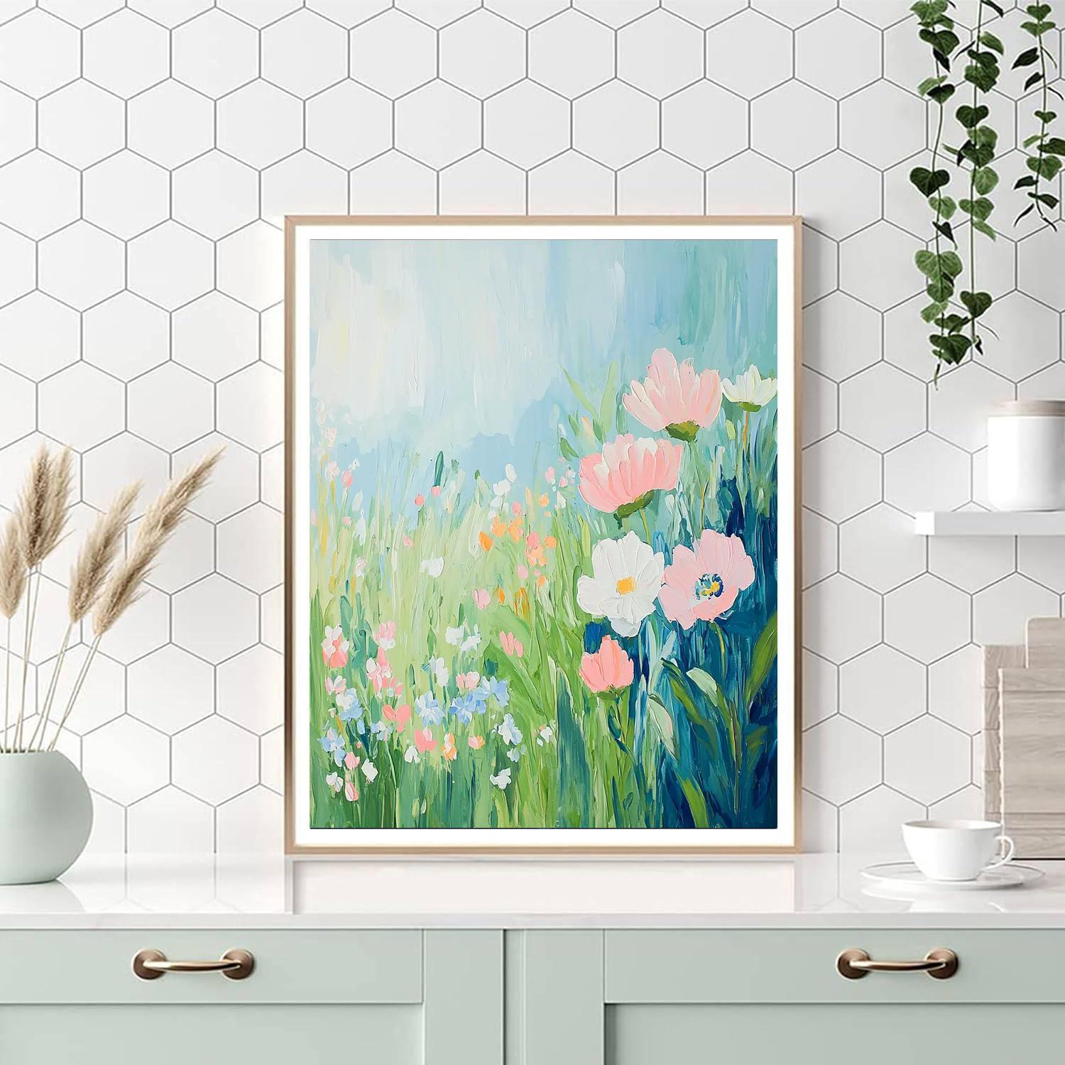Monet Inspired Gentle Spring Meadows  Paint By Numbers