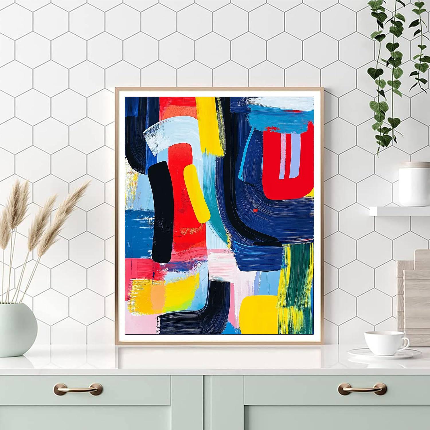 Jean-Michel Basquiat Inspired Rhythm Of Dreams  Numbered Painting Kits