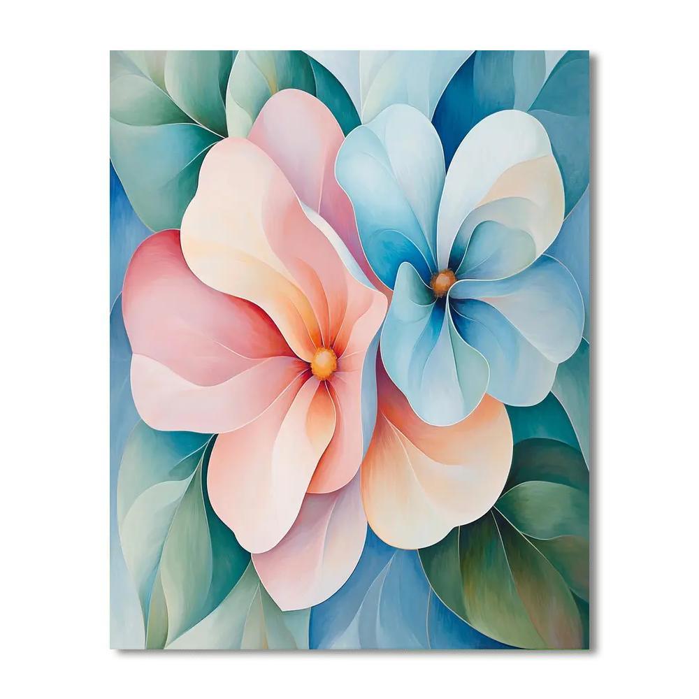 Georgia O'Keeffe Inspired Surrealistic Floral Journey  DIY Paint By Numbers