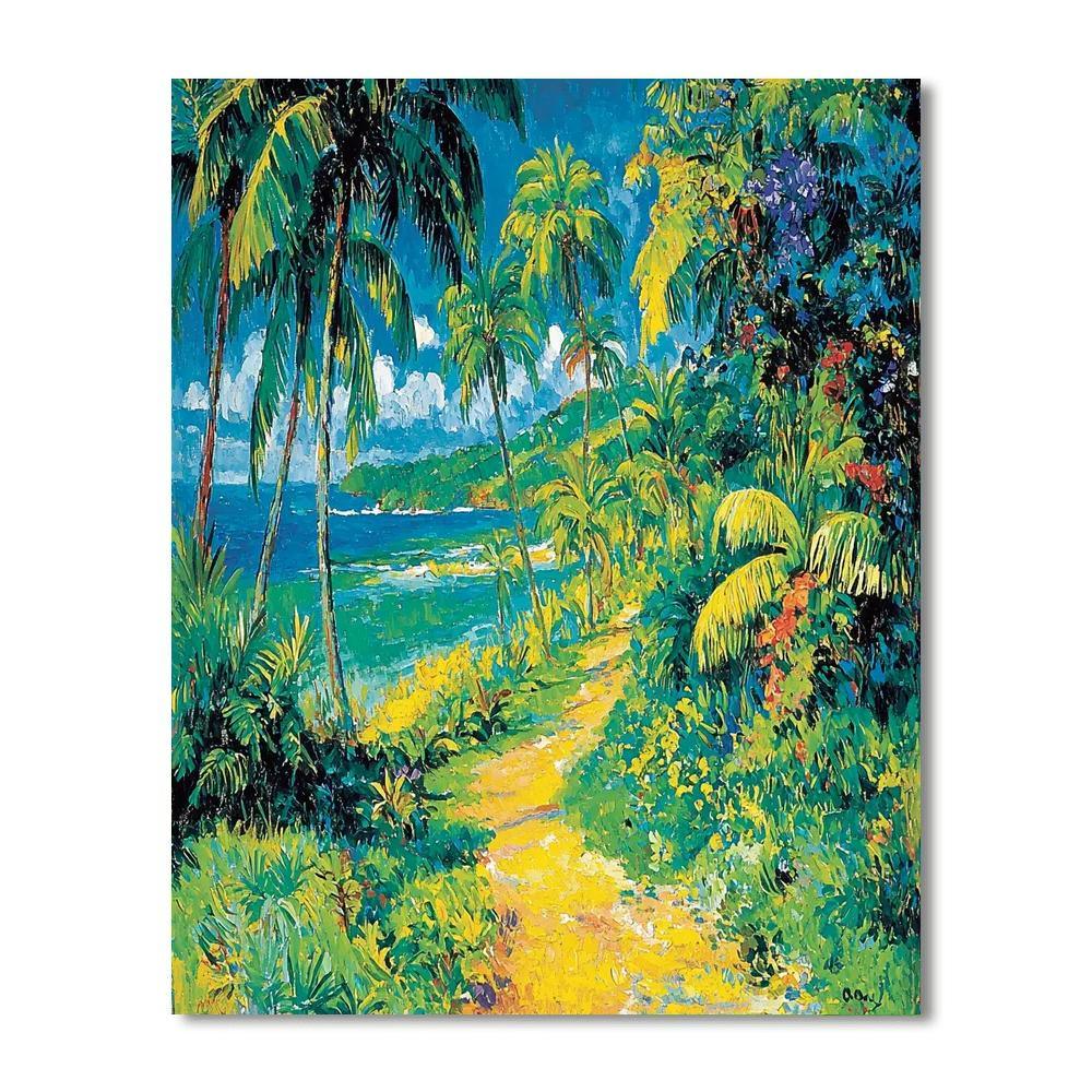 Paul Gauguin Inspired Gauguin's Exotic Oasis  DIY Paint By Numbers