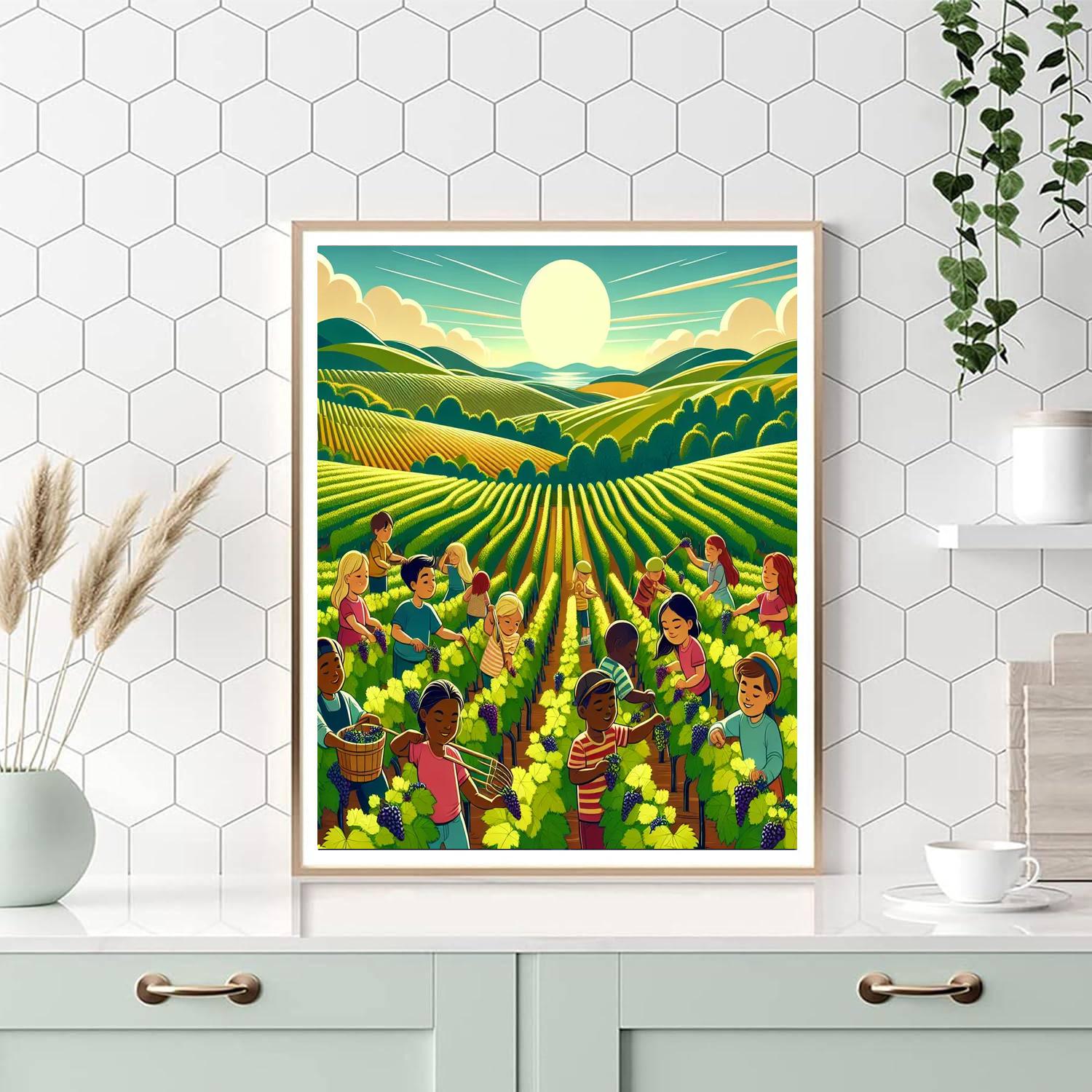 Vivacious Vineyard Visit Numbered Painting Kits