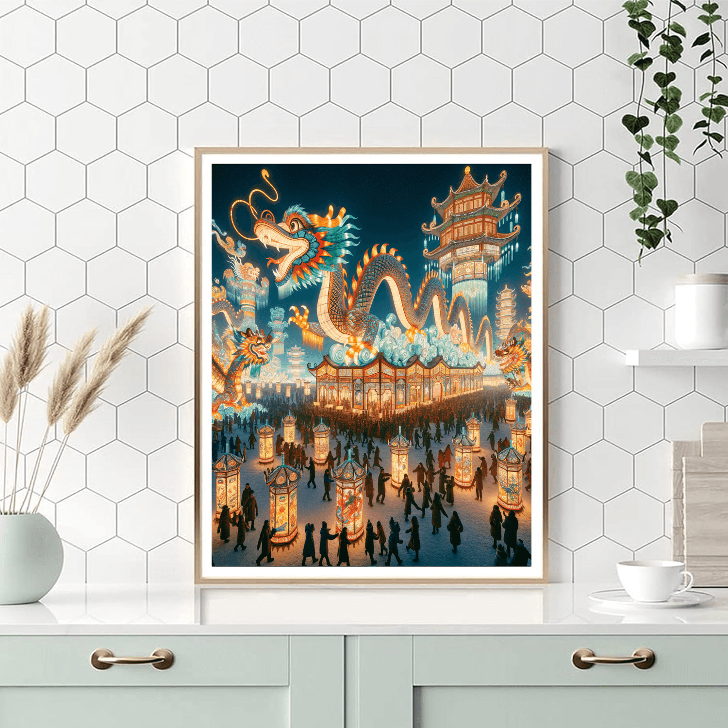 Harbin Lantern Festival - China Number Painting