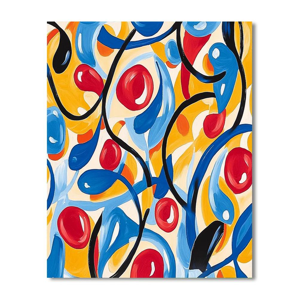 Joan Miró Inspired Imaginative Patterns  Painting By Numbers Kit