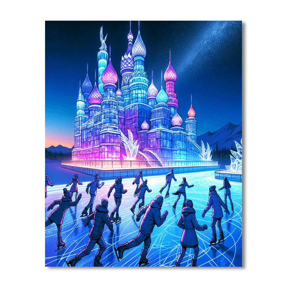 Harbin Ice Festival - Harbin Painting By Numbers Kit