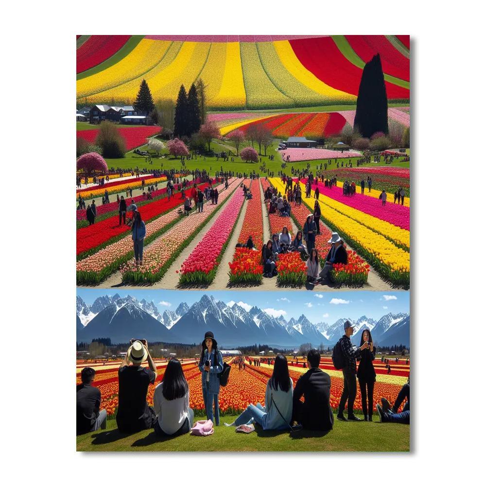 Tulip Festival - Skagit Valley, Usa Paint By Number
