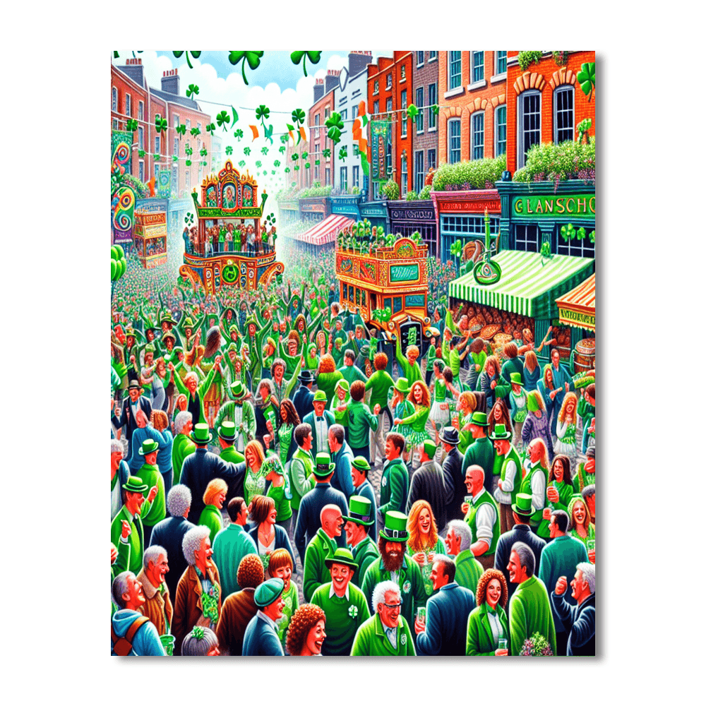 Shamrock Festival DIY Paint By Numbers