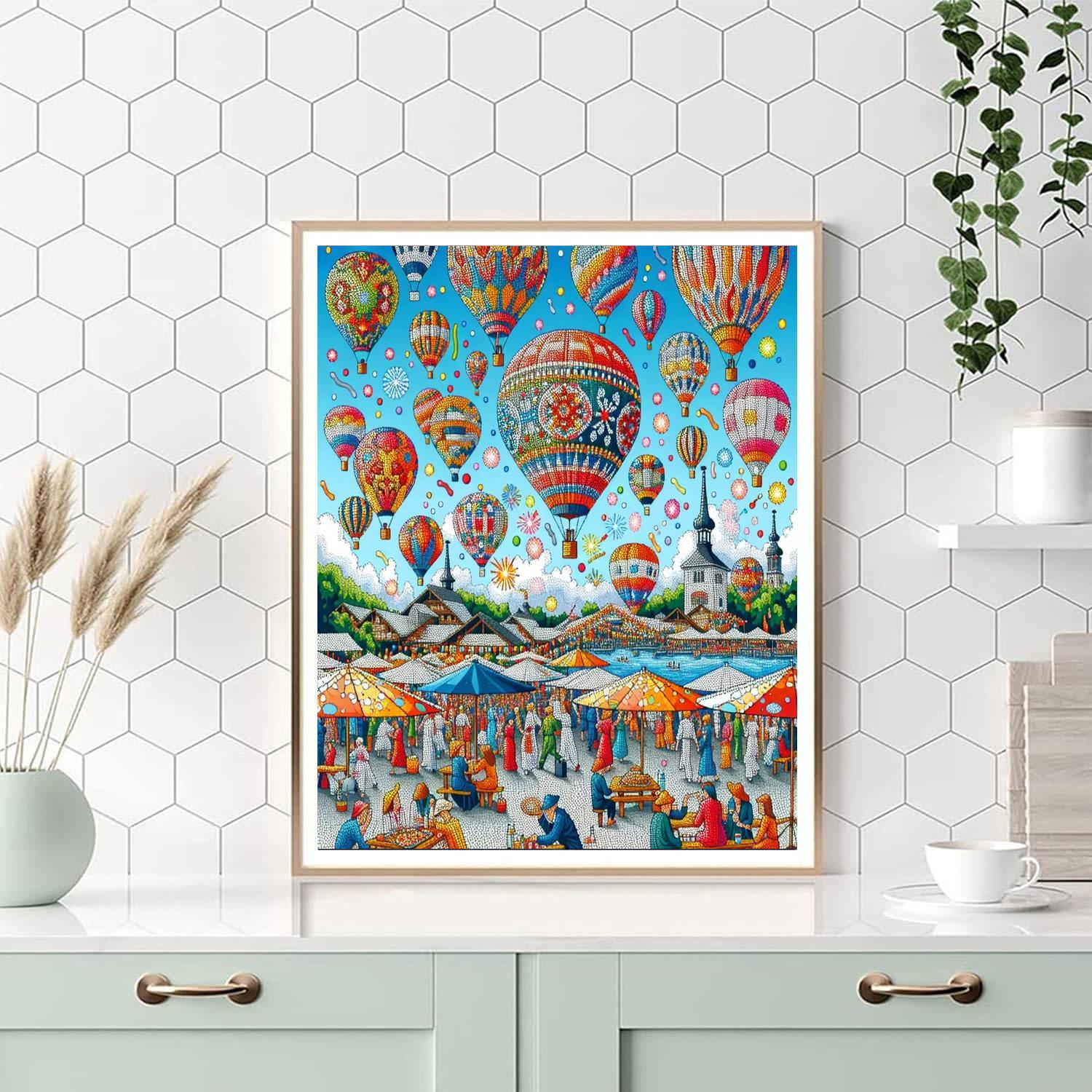 Balón Del Fuego Festival Numbered Painting Kits