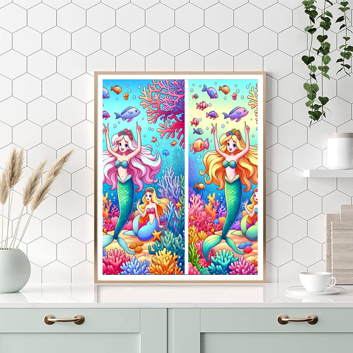 Enchanting Mermaid Kingdom Number Painting
